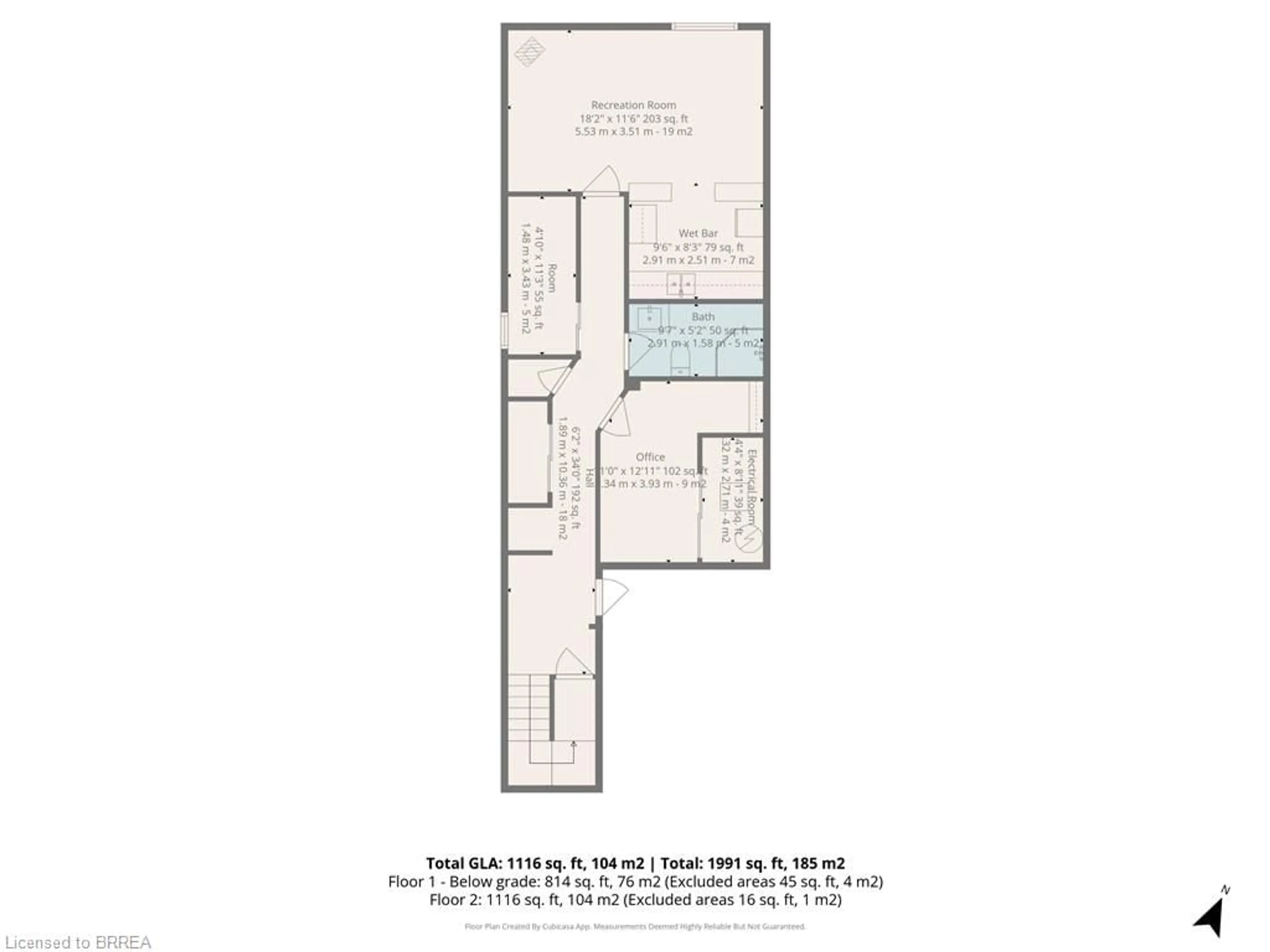 Floor plan for 66 D'aubigny Rd, Brantford Ontario N3T 6J3