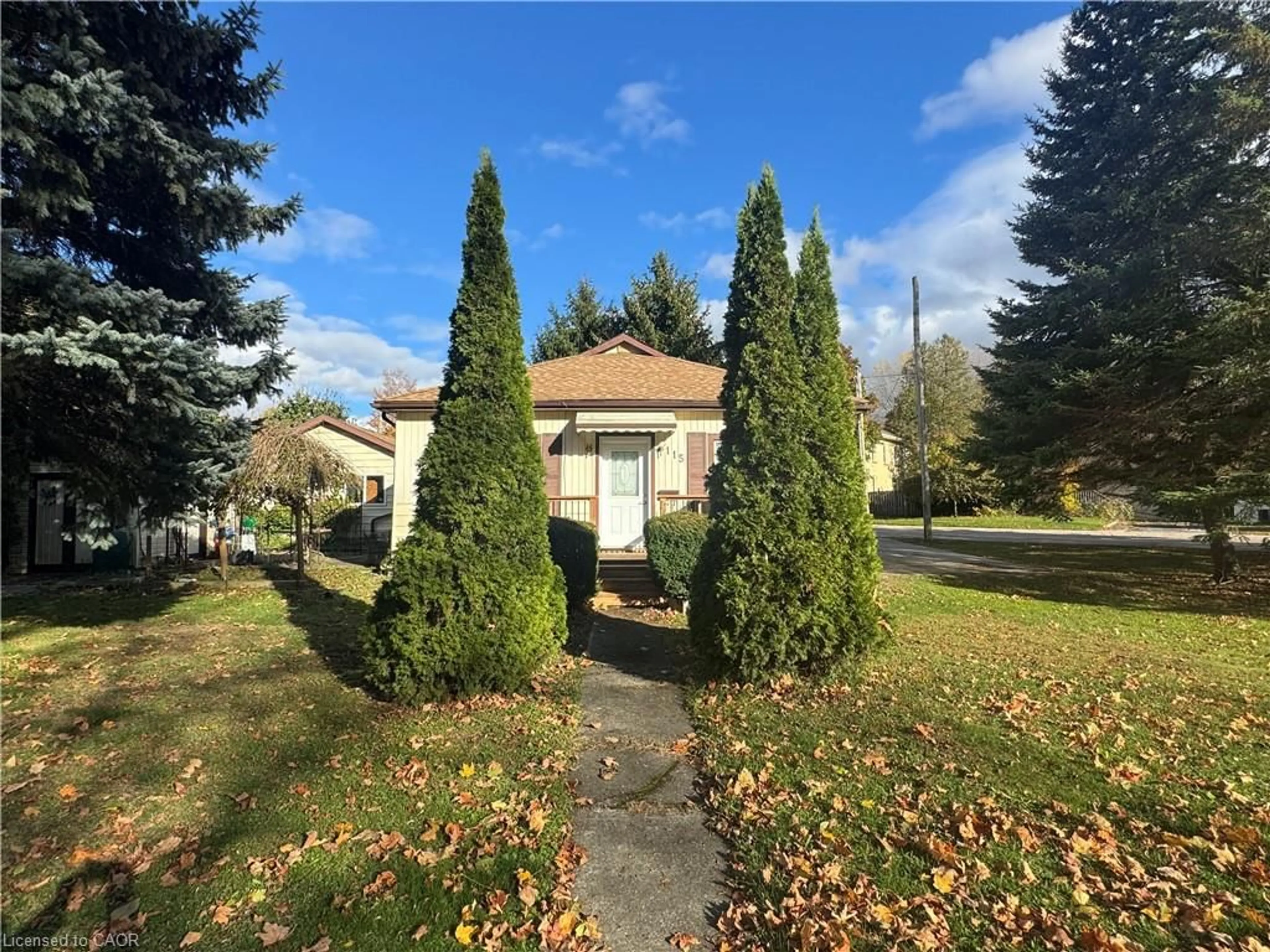 A pic from outside/outdoor area/front of a property/back of a property/a pic from drone, street for 115 Diagonal Rd, Wingham Ontario N0G 2W0