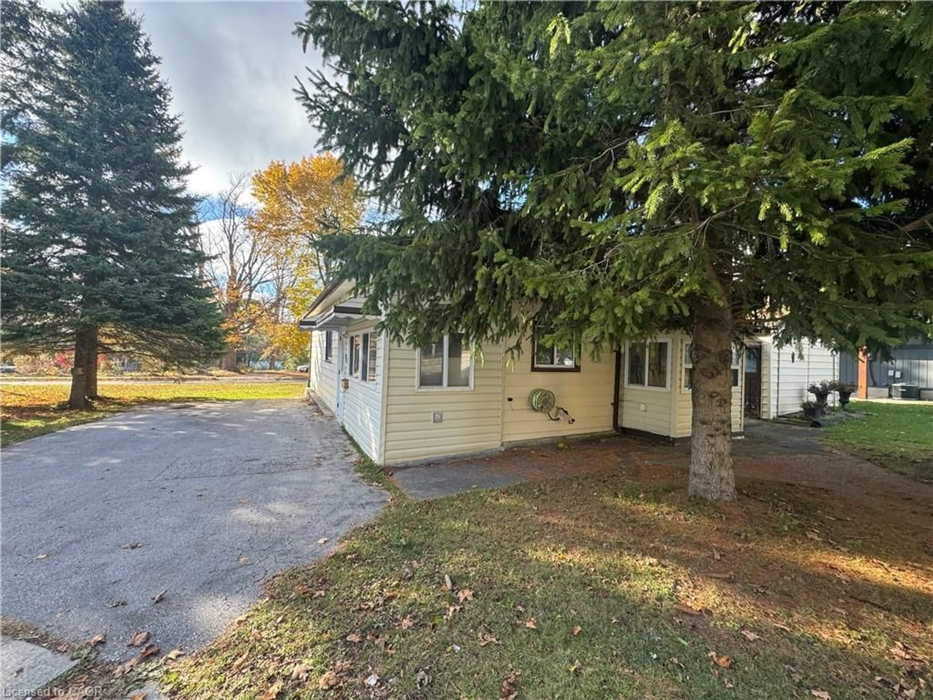 A pic from outside/outdoor area/front of a property/back of a property/a pic from drone, street for 115 Diagonal Rd, Wingham Ontario N0G 2W0