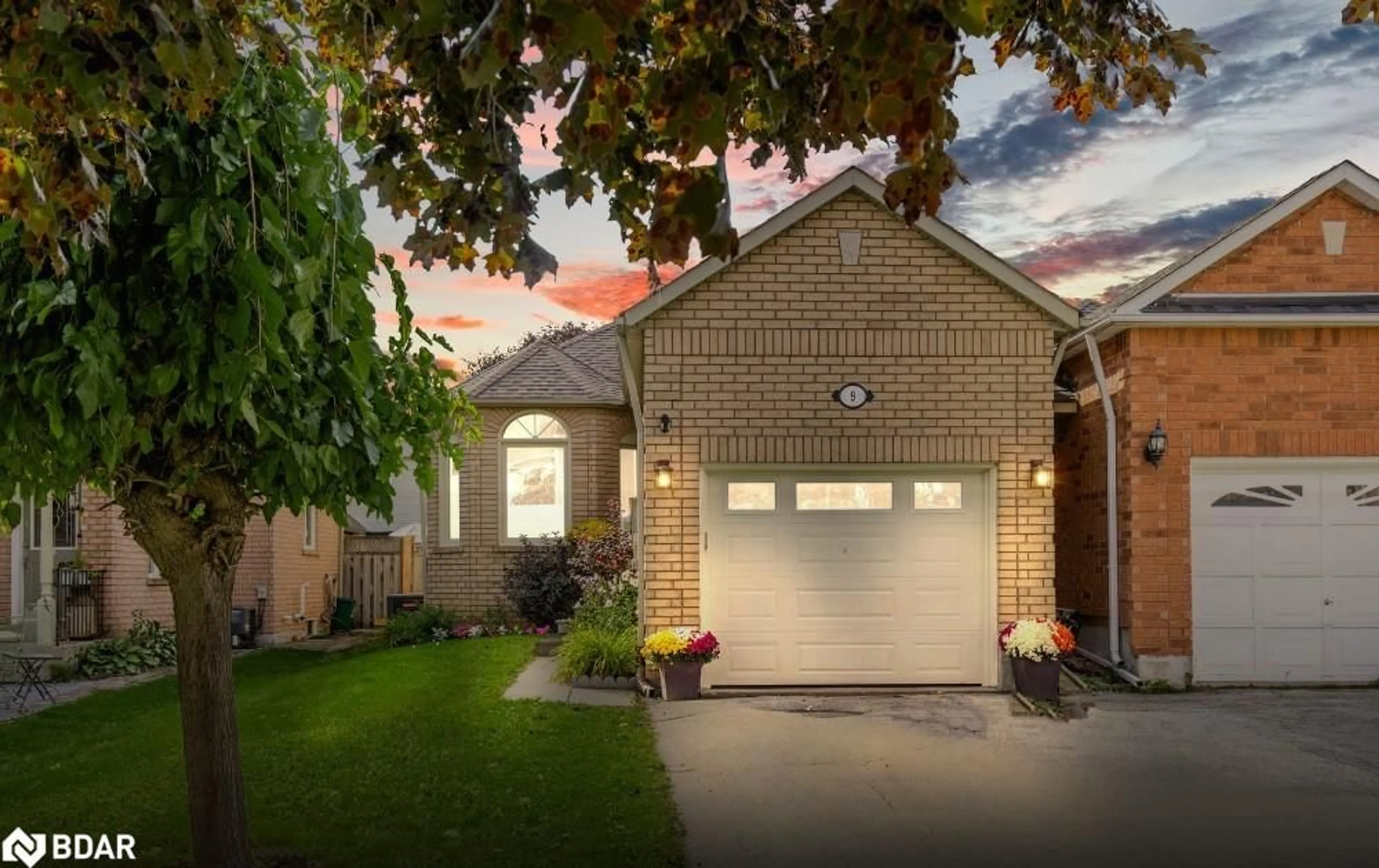 Home with brick exterior material, street for 9 Aikens Cres, Barrie Ontario L4N 8M6