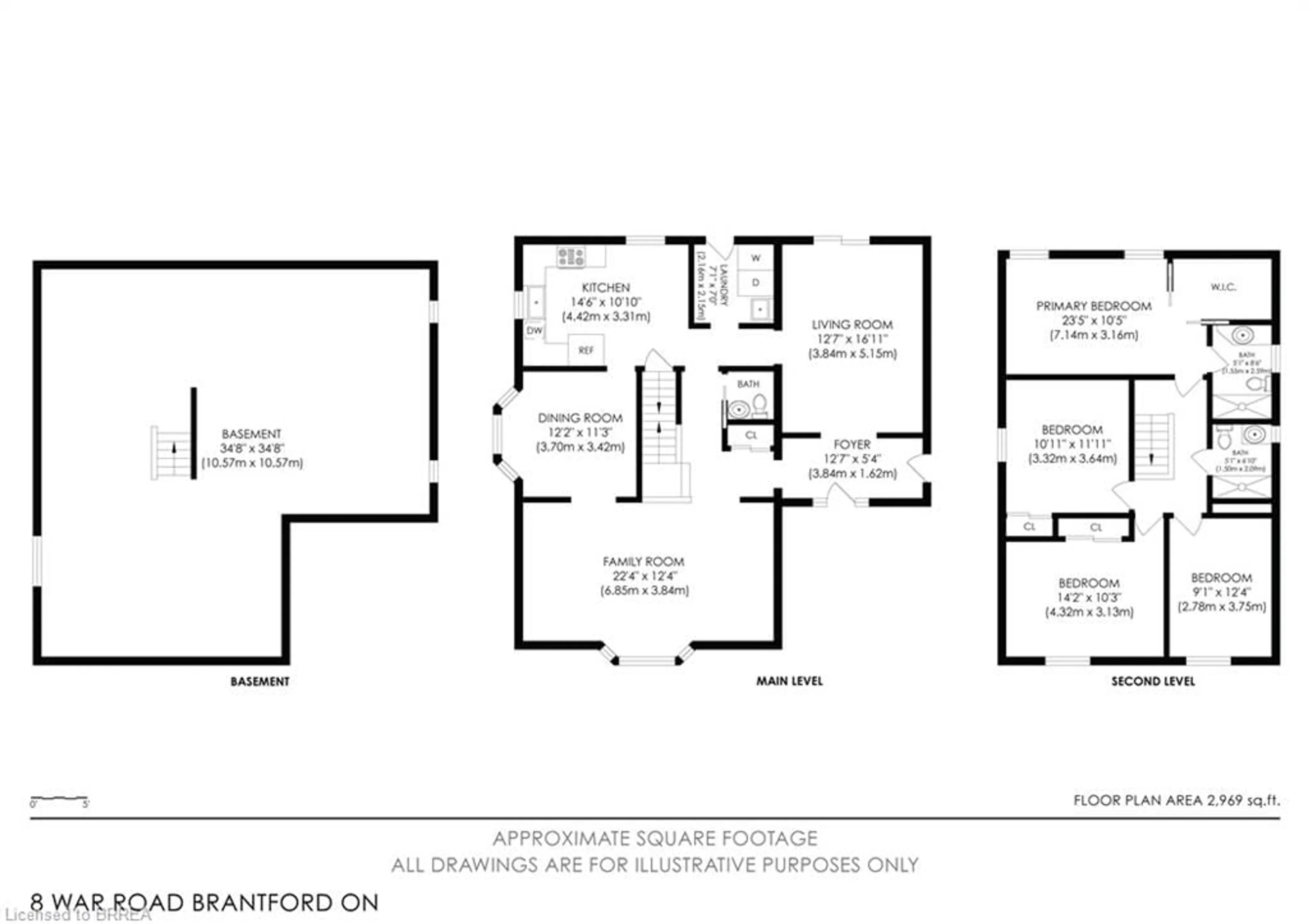 Floor plan for 8 War Rd, Brantford Ontario N3T 5L6