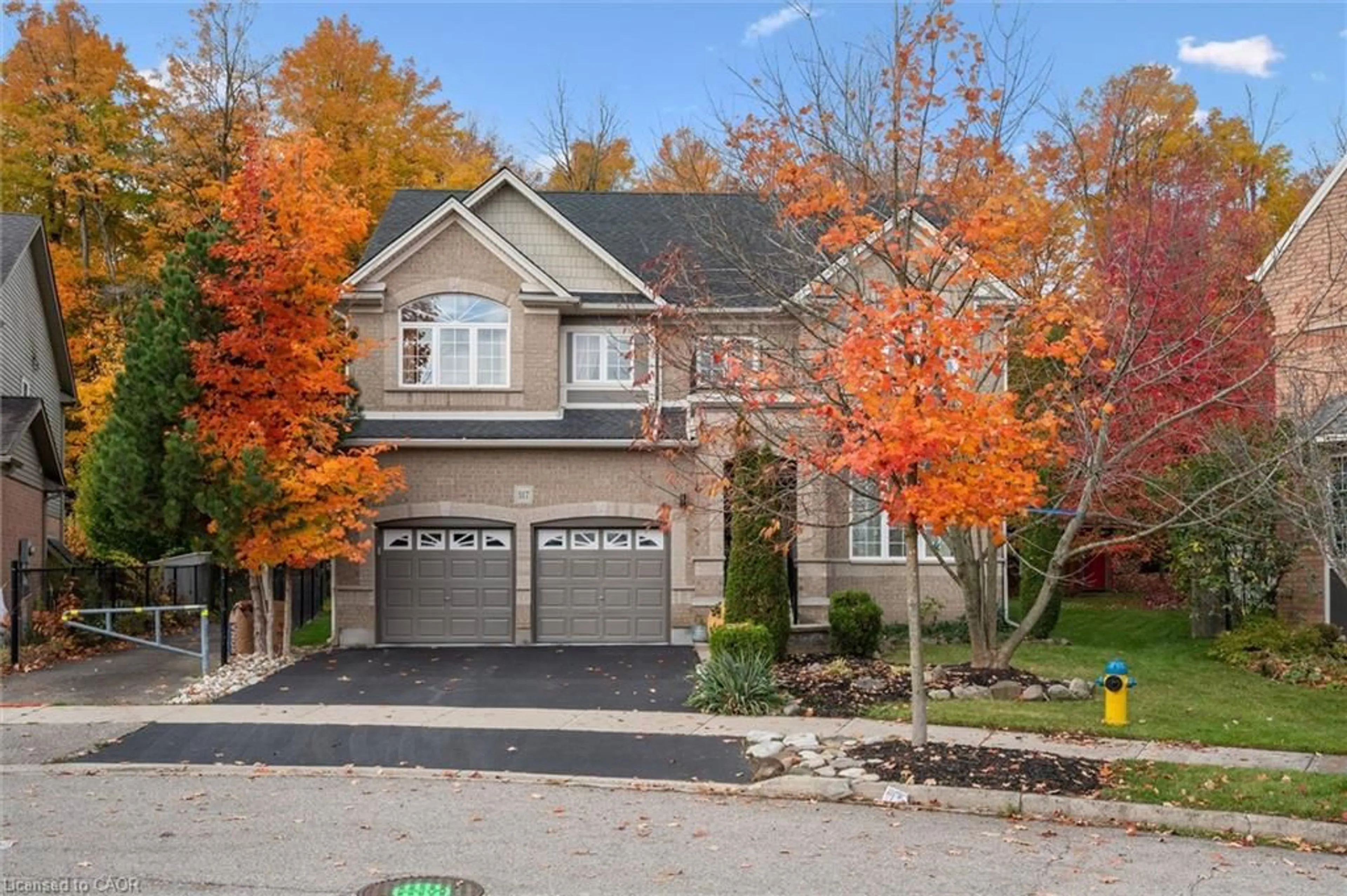 Home with brick exterior material, street for 317 Winterburg Crt, Waterloo Ontario N2V 2S8