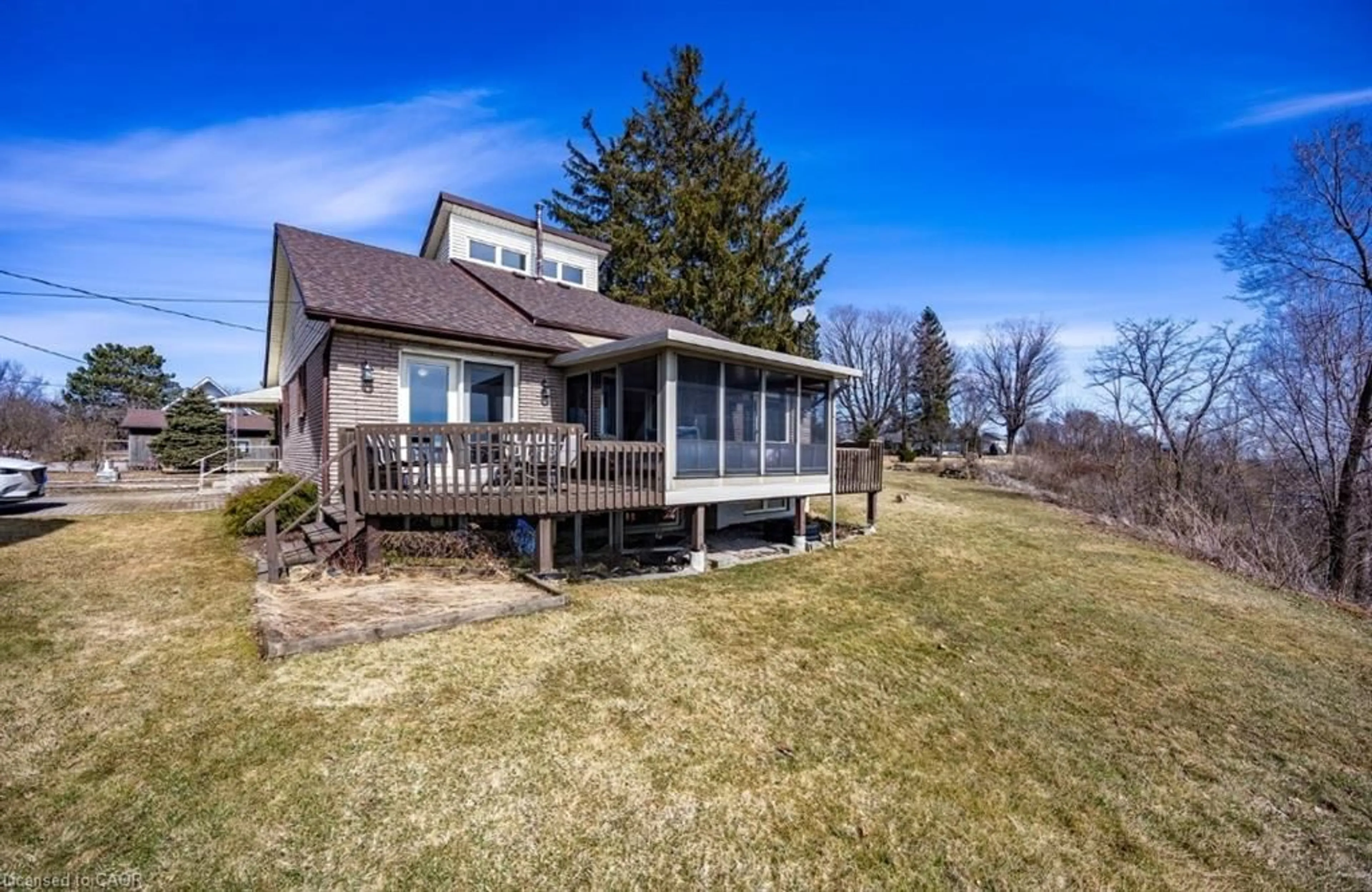 A pic from outside/outdoor area/front of a property/back of a property/a pic from drone, water/lake/river/ocean view for 16 Dean Ave, Port Dover Ontario N0A 1N7