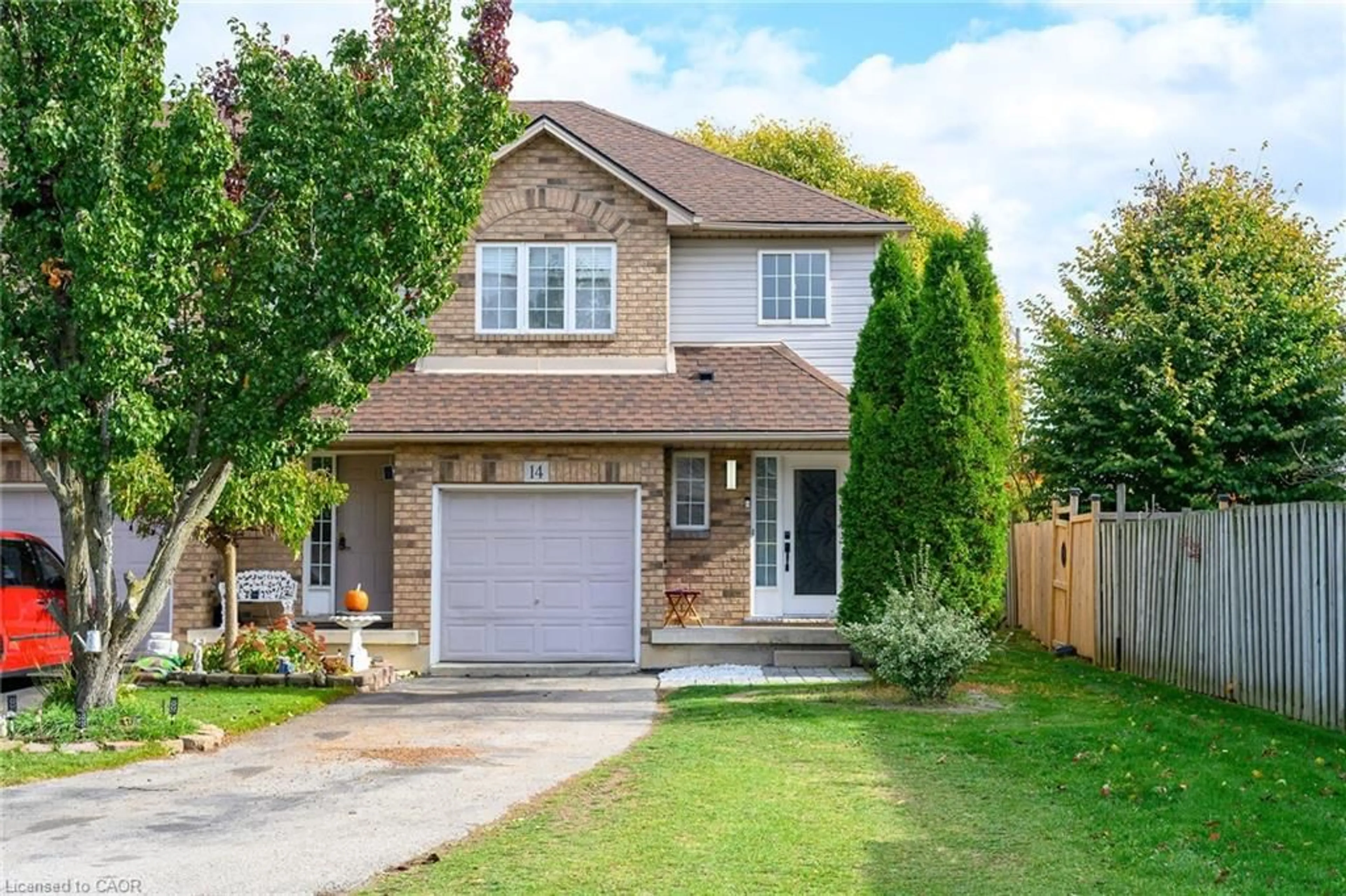 Home with brick exterior material, street for 134 Terni Blvd #14, Hamilton Ontario L8W 3Y9