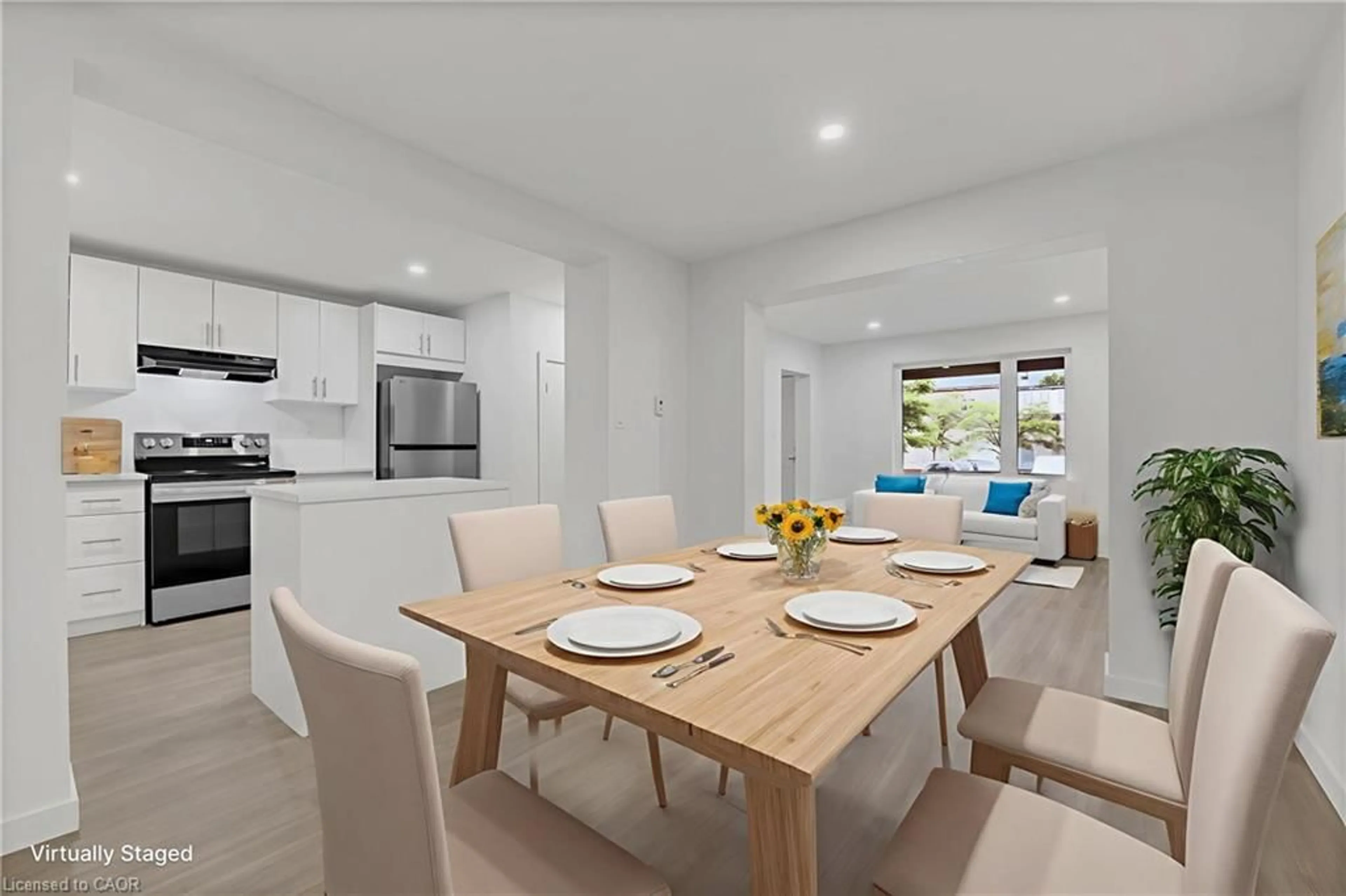 Dining room, ceramic/tile floor for 20 Crosthwaite Ave, Hamilton Ontario L8H 4T9