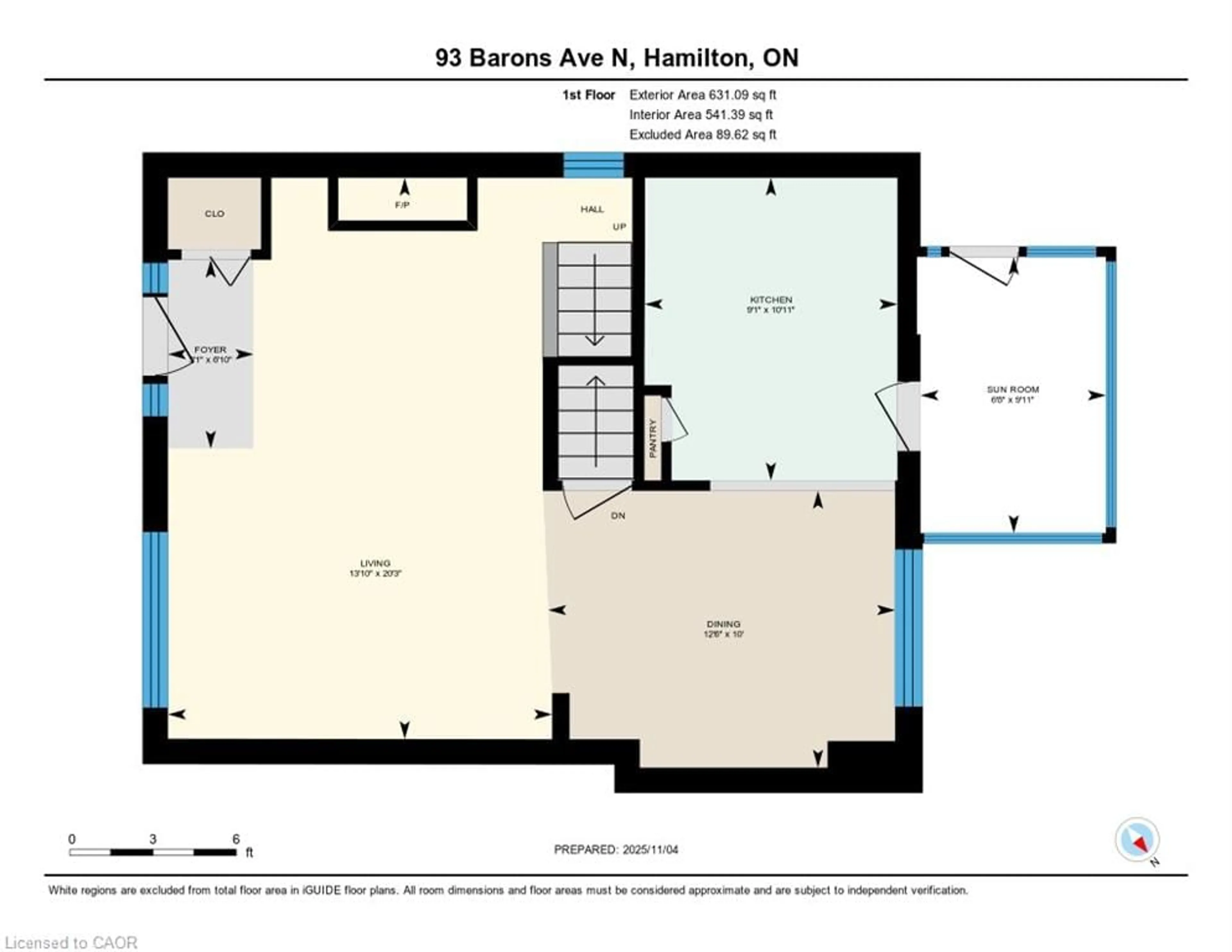 Floor plan for 93 Barons Ave, Hamilton Ontario L8H 5A5