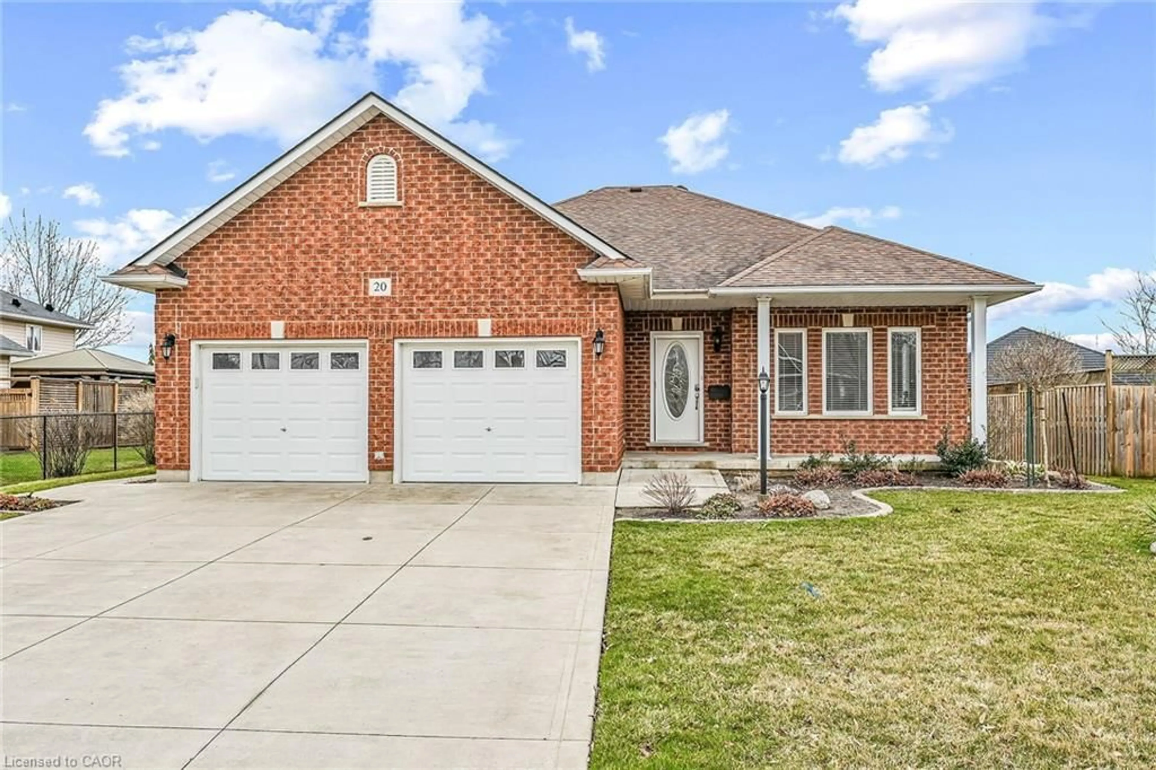 Home with brick exterior material, street for 20 Oak Cres, Hagersville Ontario N0A 1H0