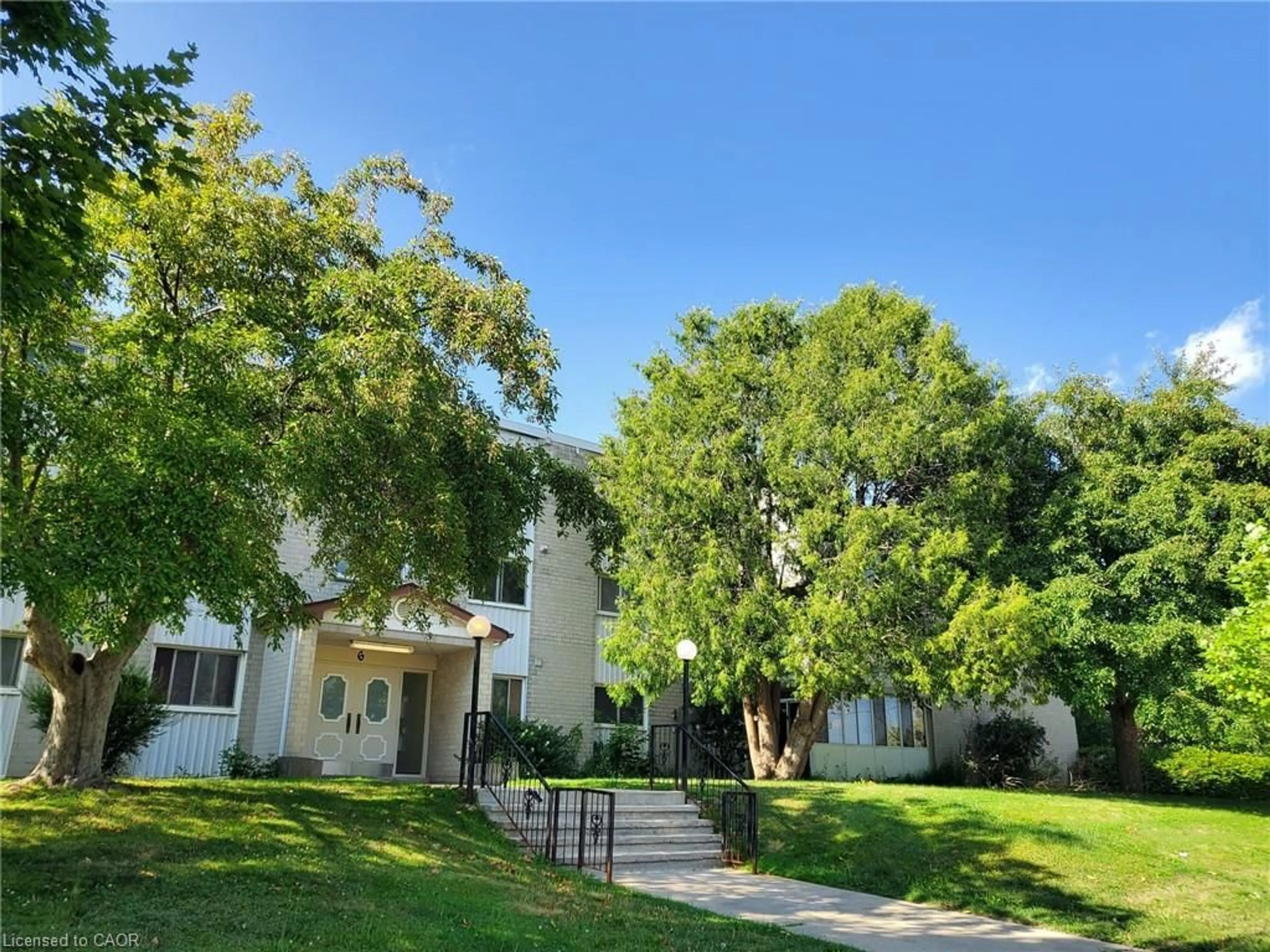 A pic from outside/outdoor area/front of a property/back of a property/a pic from drone, street for 6 Walton Ave #104, Kitchener Ontario N2C 2B5