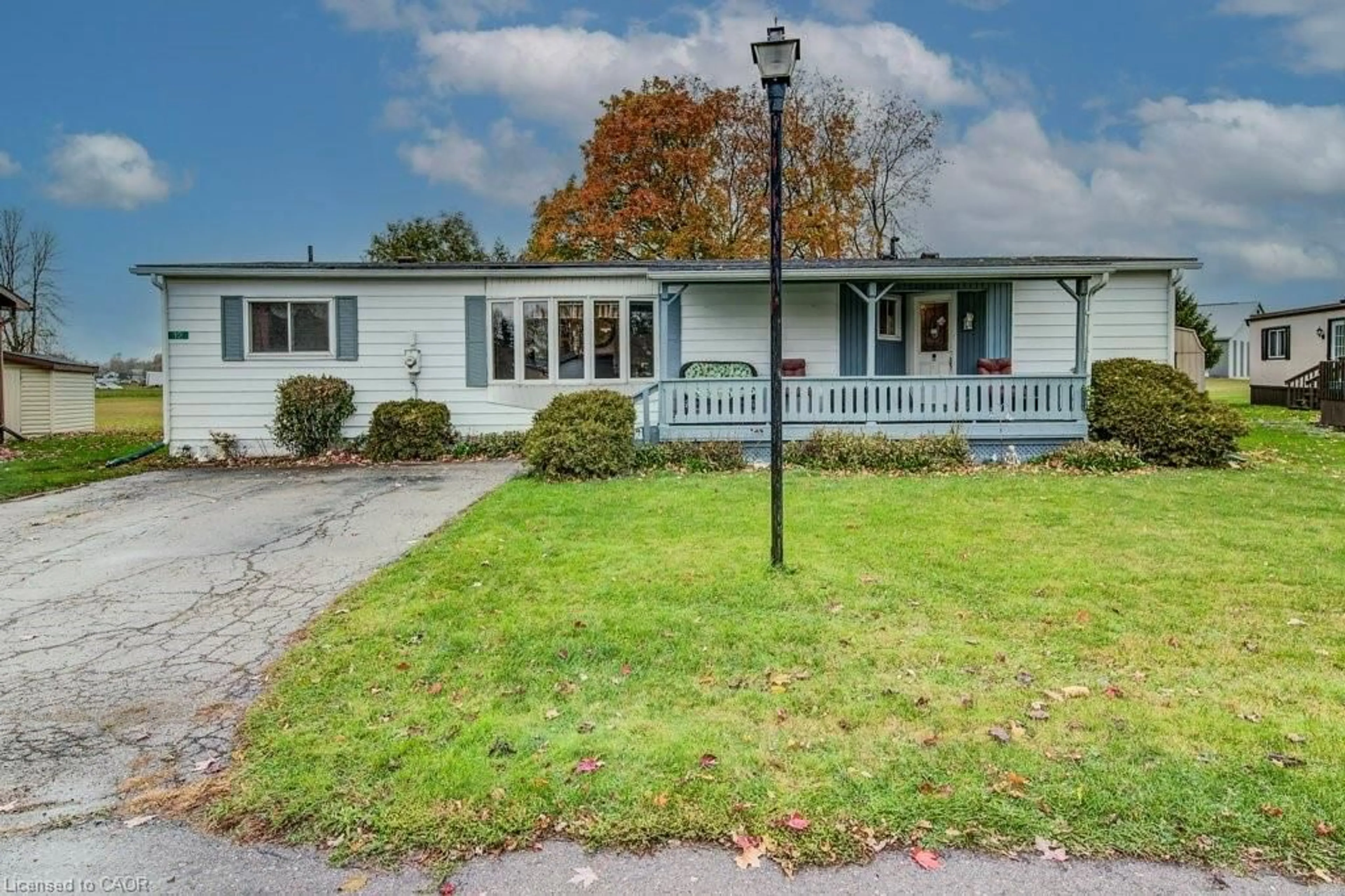 Home with vinyl exterior material, street for 12-5651 Perth Line 86, Listowel Ontario N4W 3G8