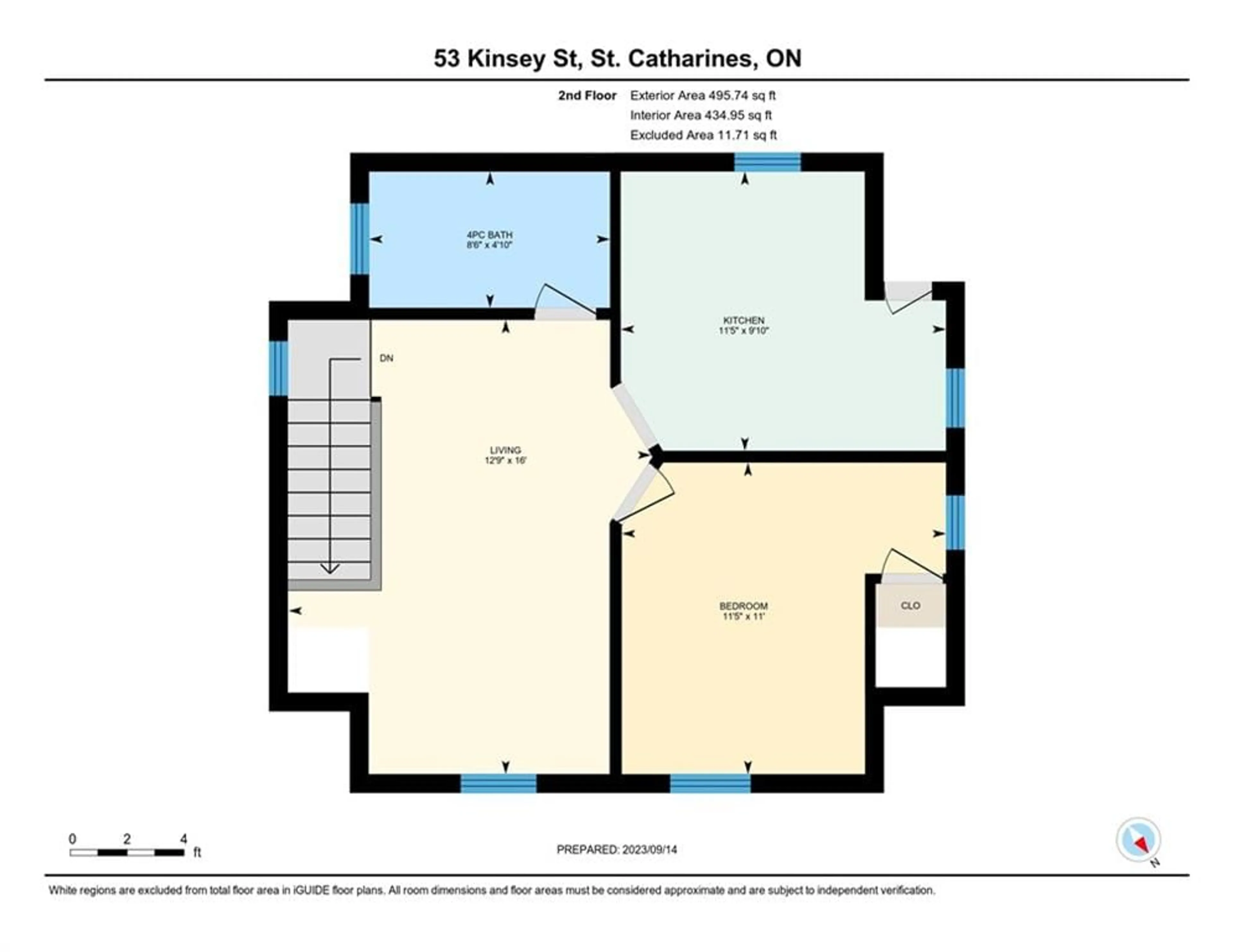 Floor plan for 53 Kinsey St, St. Catharines Ontario L2S 1E2