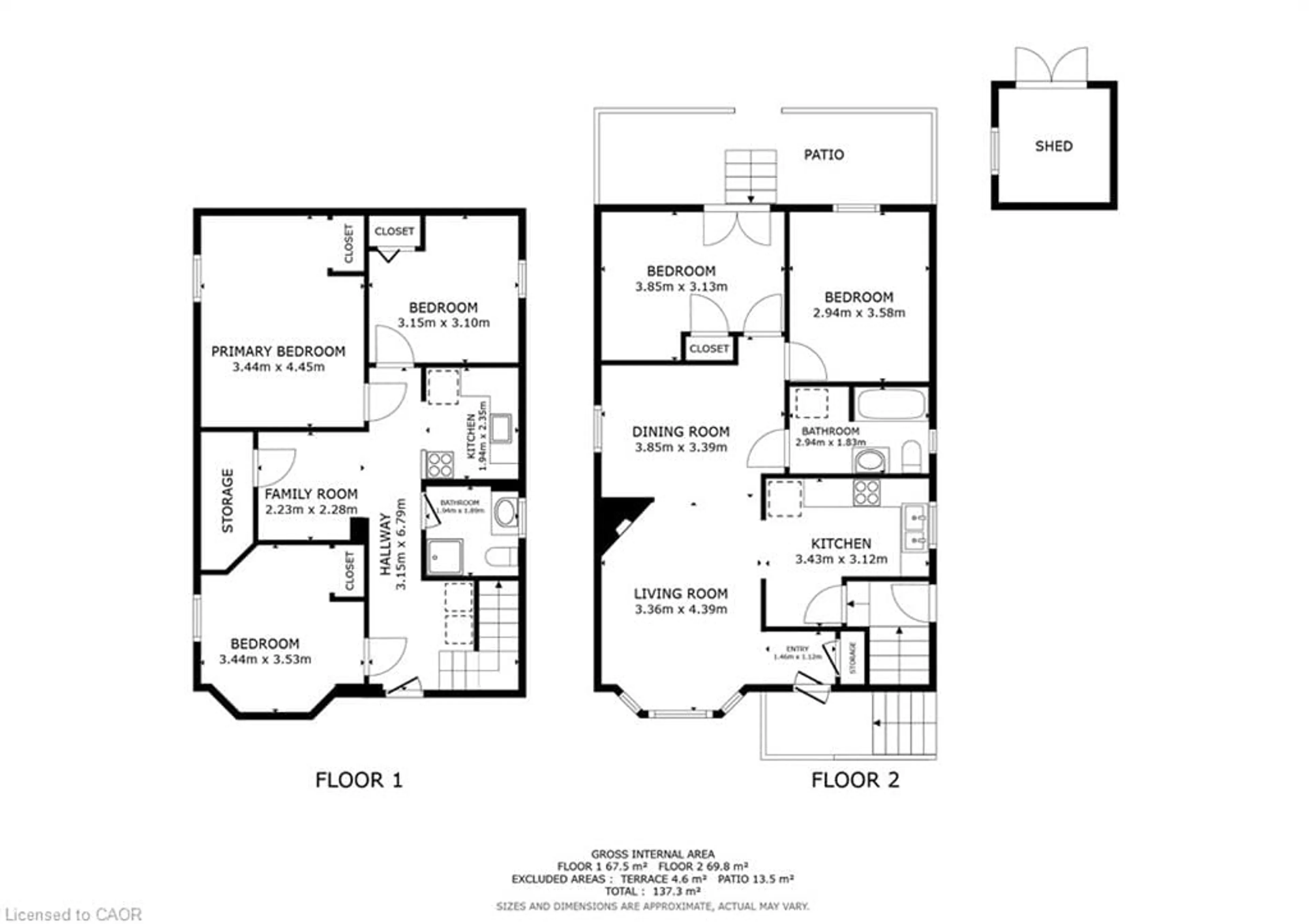 Floor plan for 47 Cloverhill Rd, Hamilton Ontario L9C 3L6