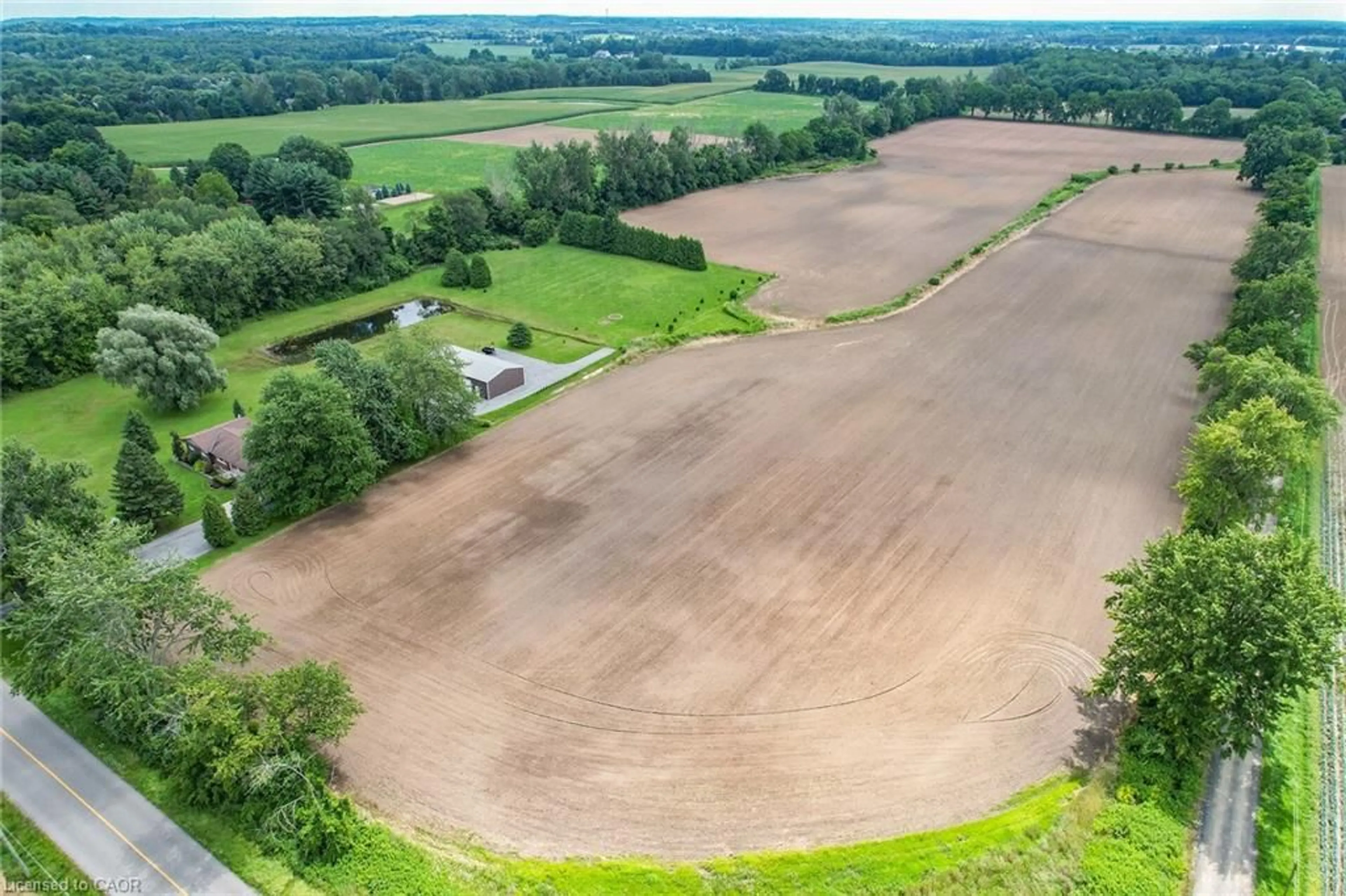 A pic from outside/outdoor area/front of a property/back of a property/a pic from drone, water/lake/river/ocean view for PT LT 22 Concession 2 Rd, Flamborough Ontario L0R 1T0