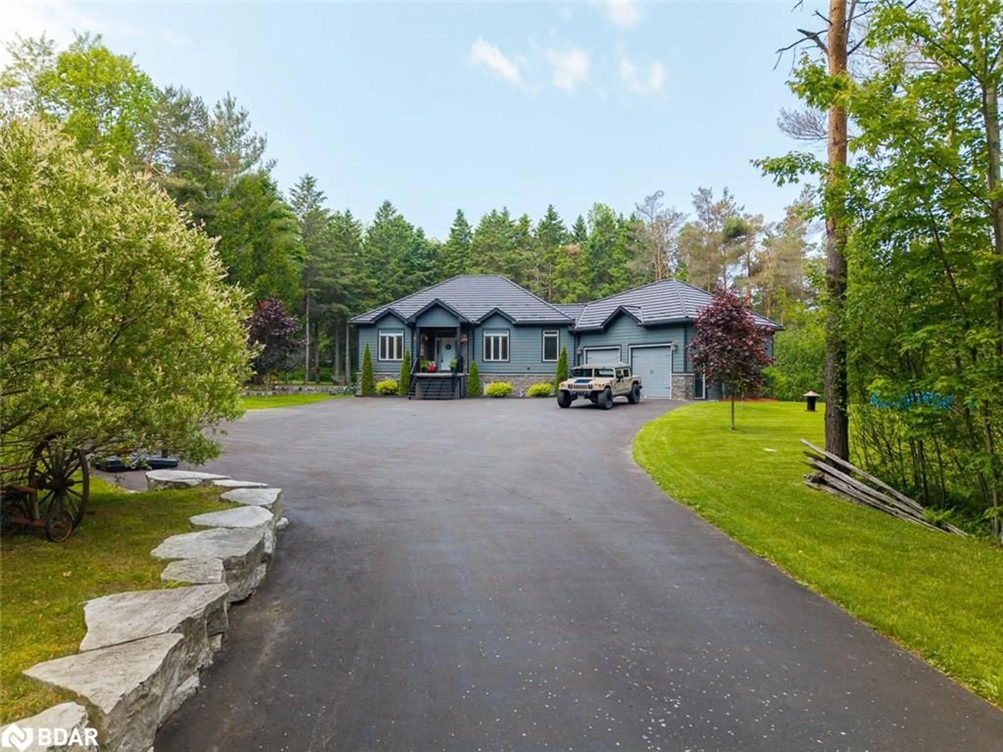 A pic from outside/outdoor area/front of a property/back of a property/a pic from drone, street for 7070 93 Hwy, Tiny Ontario L0K 2E0