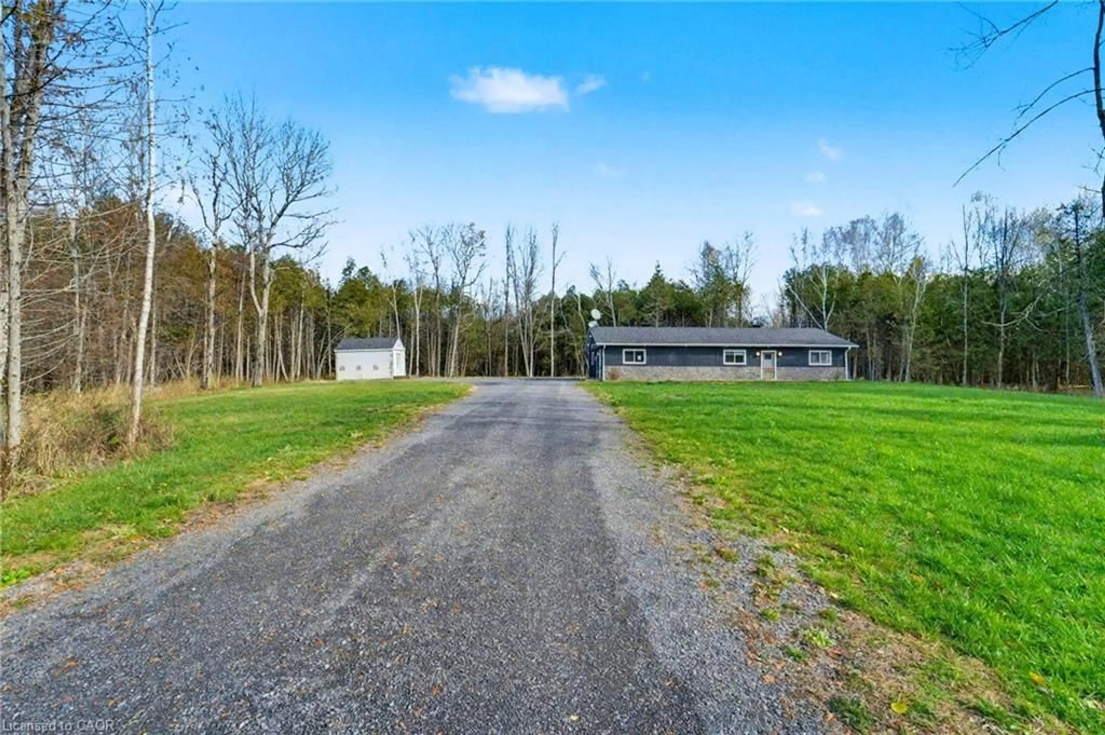 A pic from outside/outdoor area/front of a property/back of a property/a pic from drone, unknown for 16595 Willy Allan Rd, Lunenburg Ontario K0C 1R0