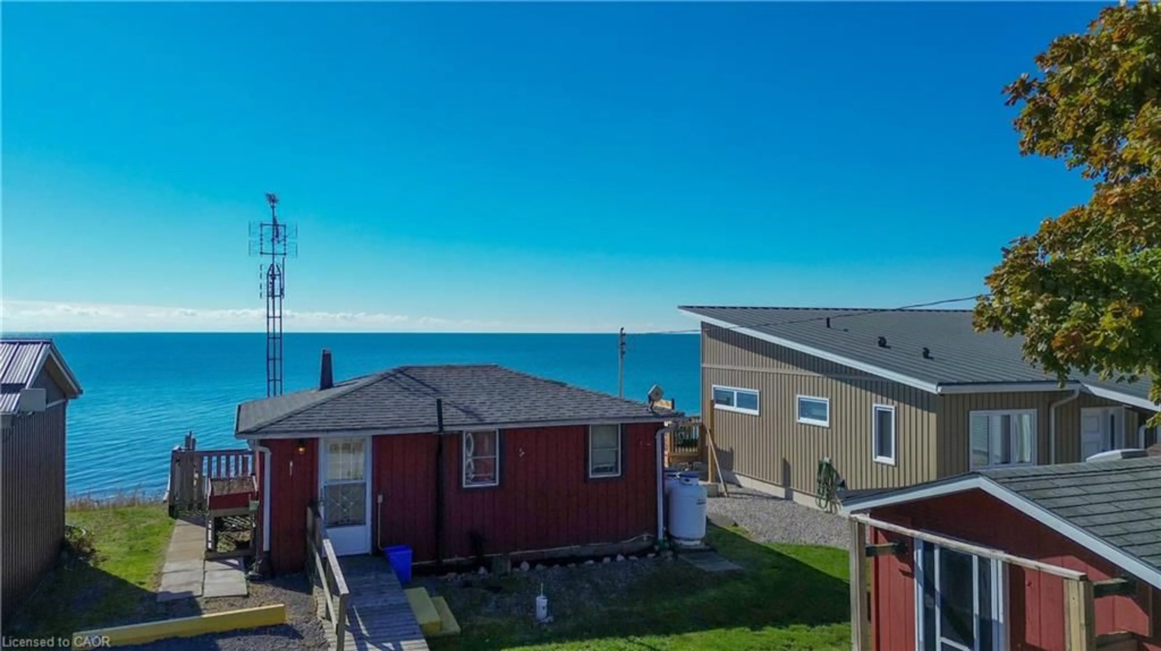 A pic from outside/outdoor area/front of a property/back of a property/a pic from drone, water/lake/river/ocean view for 370 South Coast Dr, Nanticoke Ontario N0A 1L0