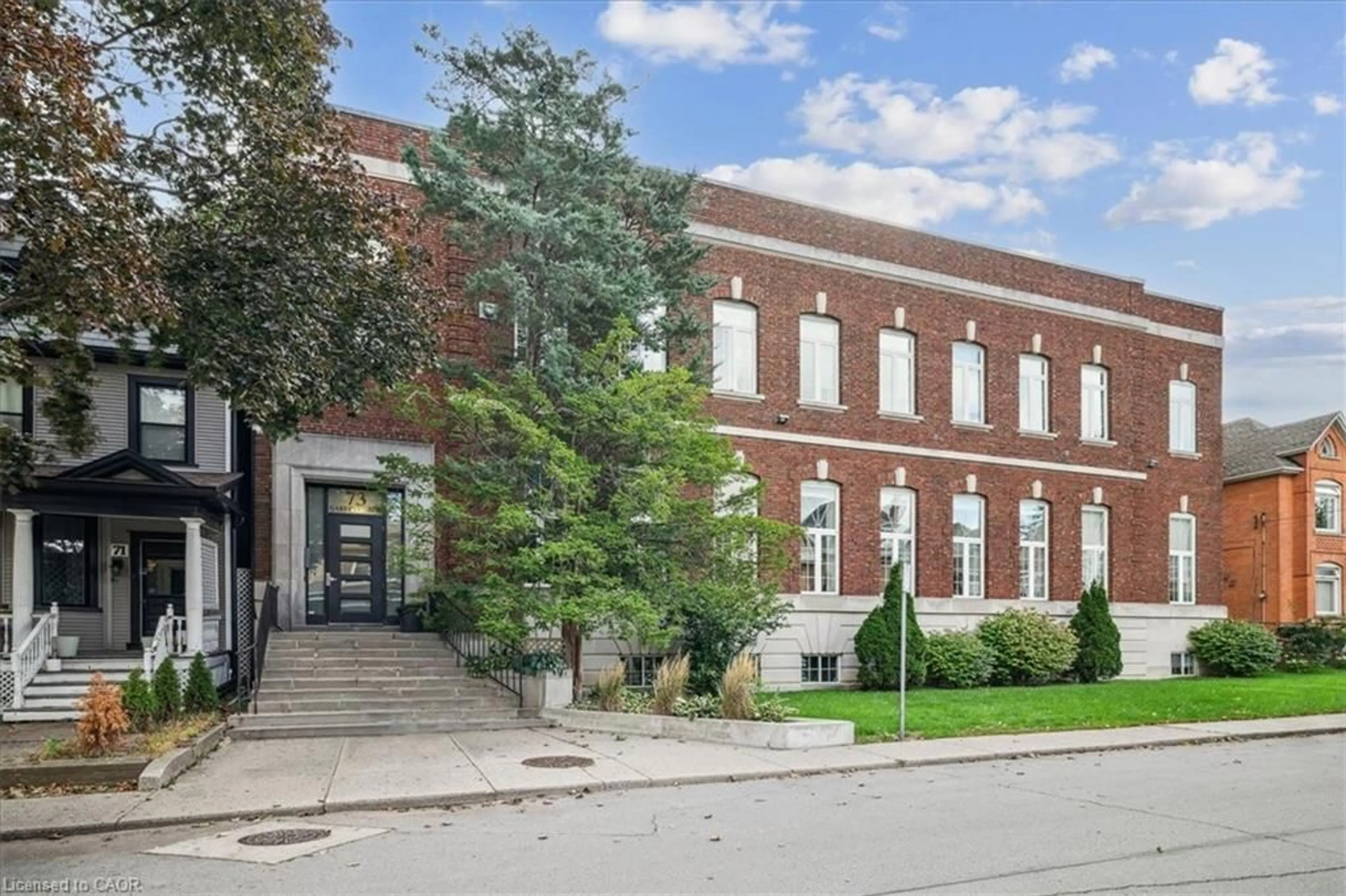 Home with brick exterior material, building for 73 Garfield Ave #1B, Hamilton Ontario L8M 2S3