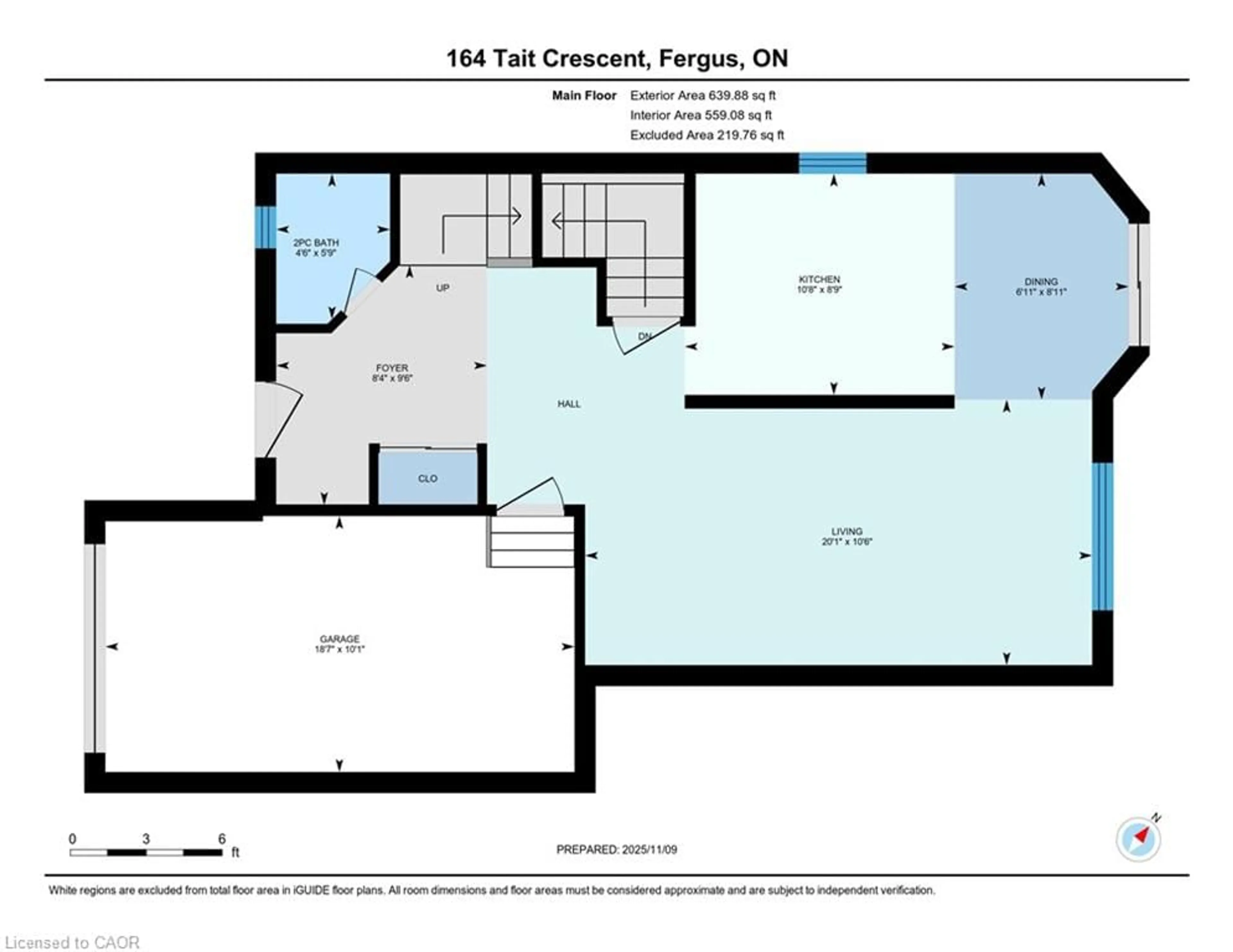 Floor plan for 164 Tait Cres, Fergus Ontario N1M 3P5