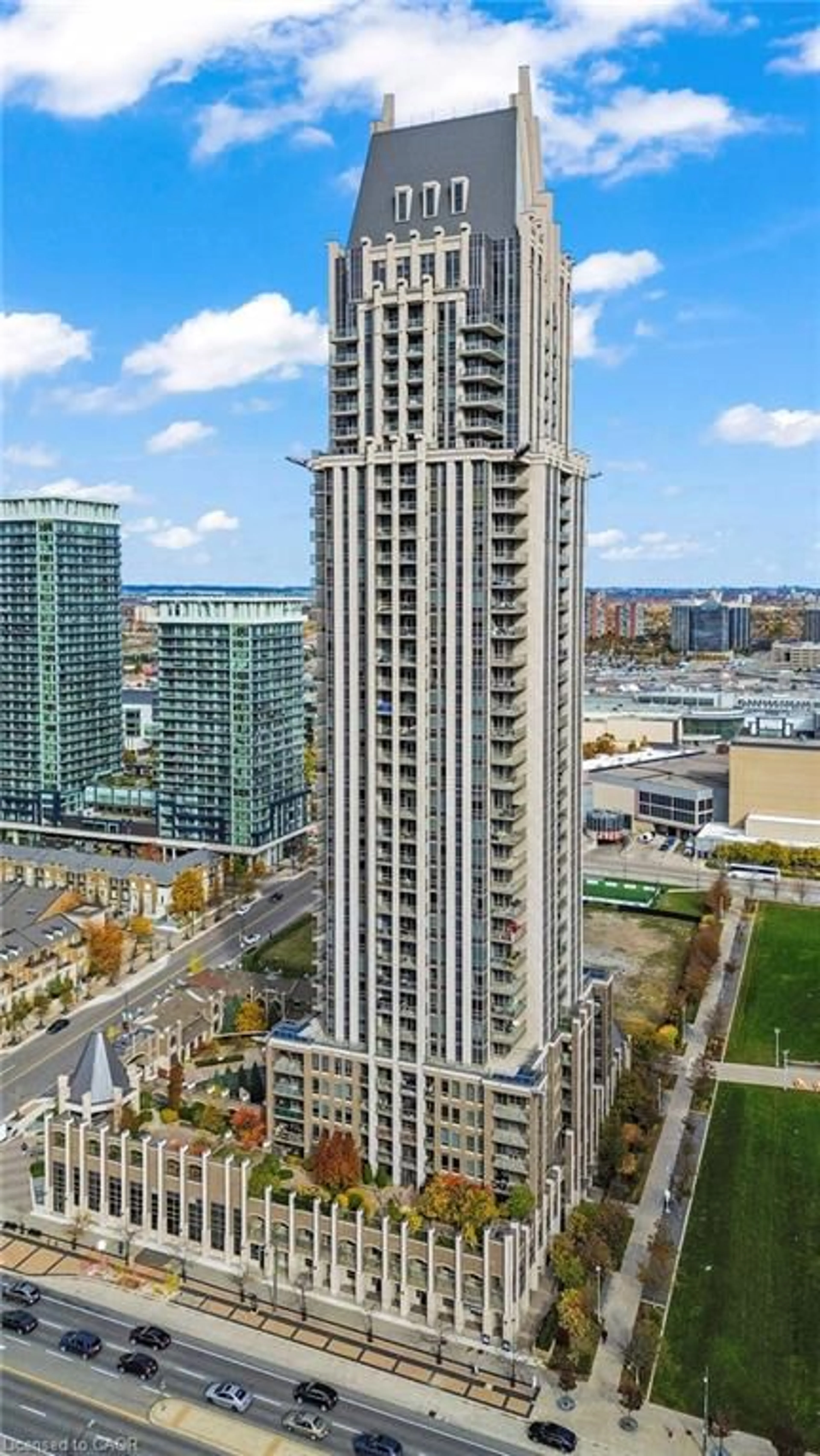 A pic from outside/outdoor area/front of a property/back of a property/a pic from drone, city buildings view from balcony for 388 Prince Of Wales Dr #1609, Mississauga Ontario L5B 0G6