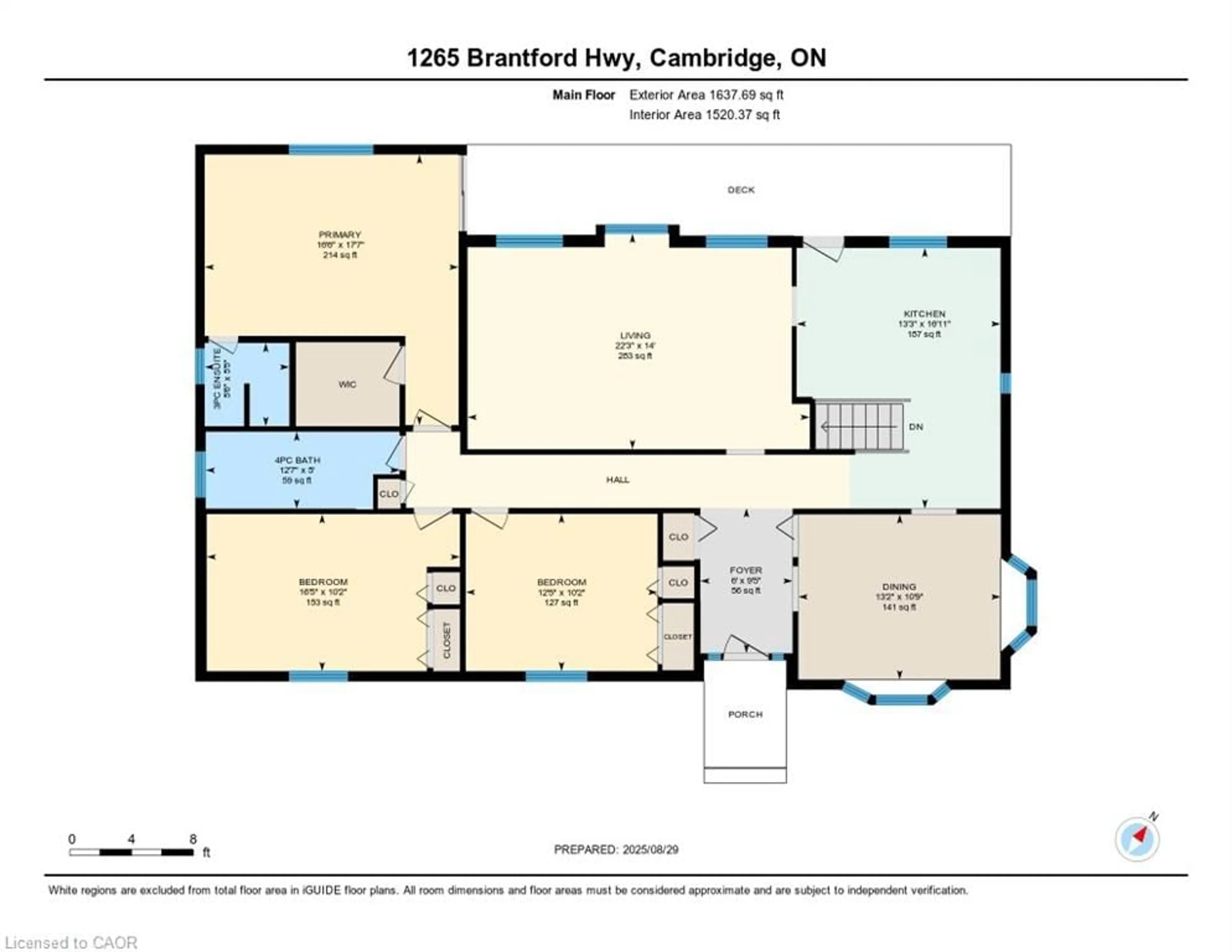 Floor plan for 1265 Brantford Hwy, Cambridge Ontario N1R 5S5