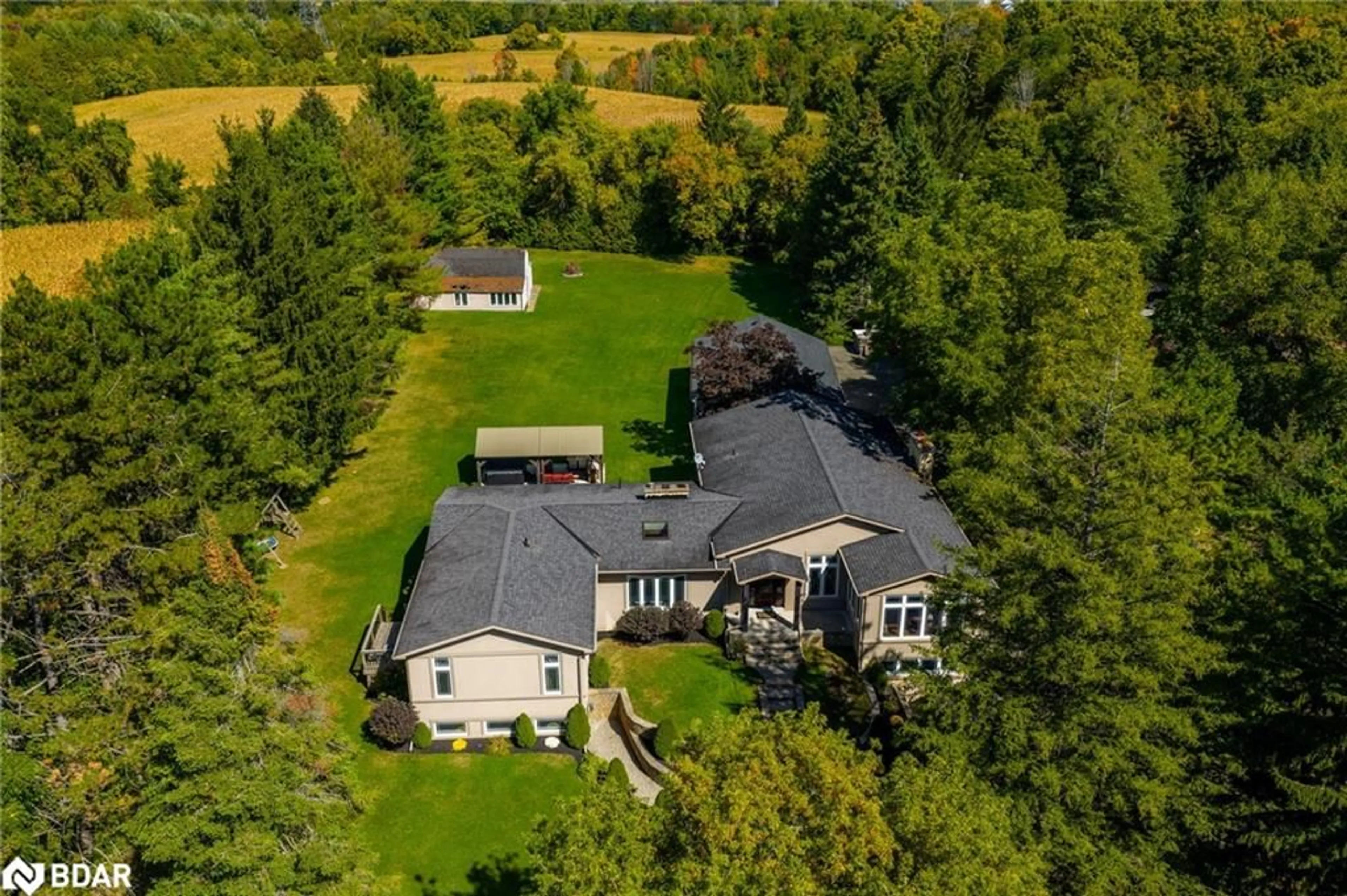 A pic from outside/outdoor area/front of a property/back of a property/a pic from drone, unknown for 13219 Fourth Line, Acton Ontario L7J 2M1