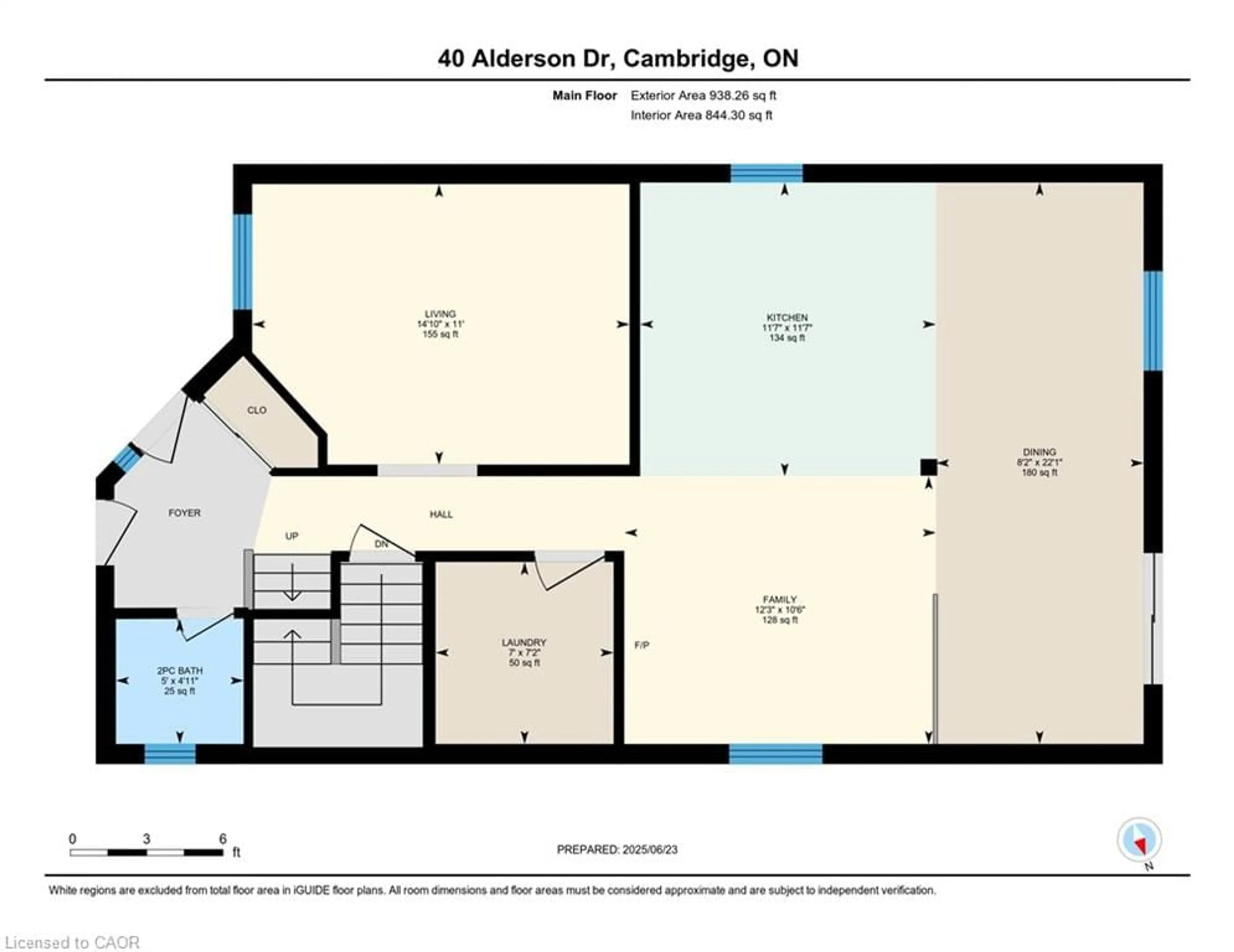 Floor plan for 40 Alderson Dr, Cambridge Ontario N3C 4C5