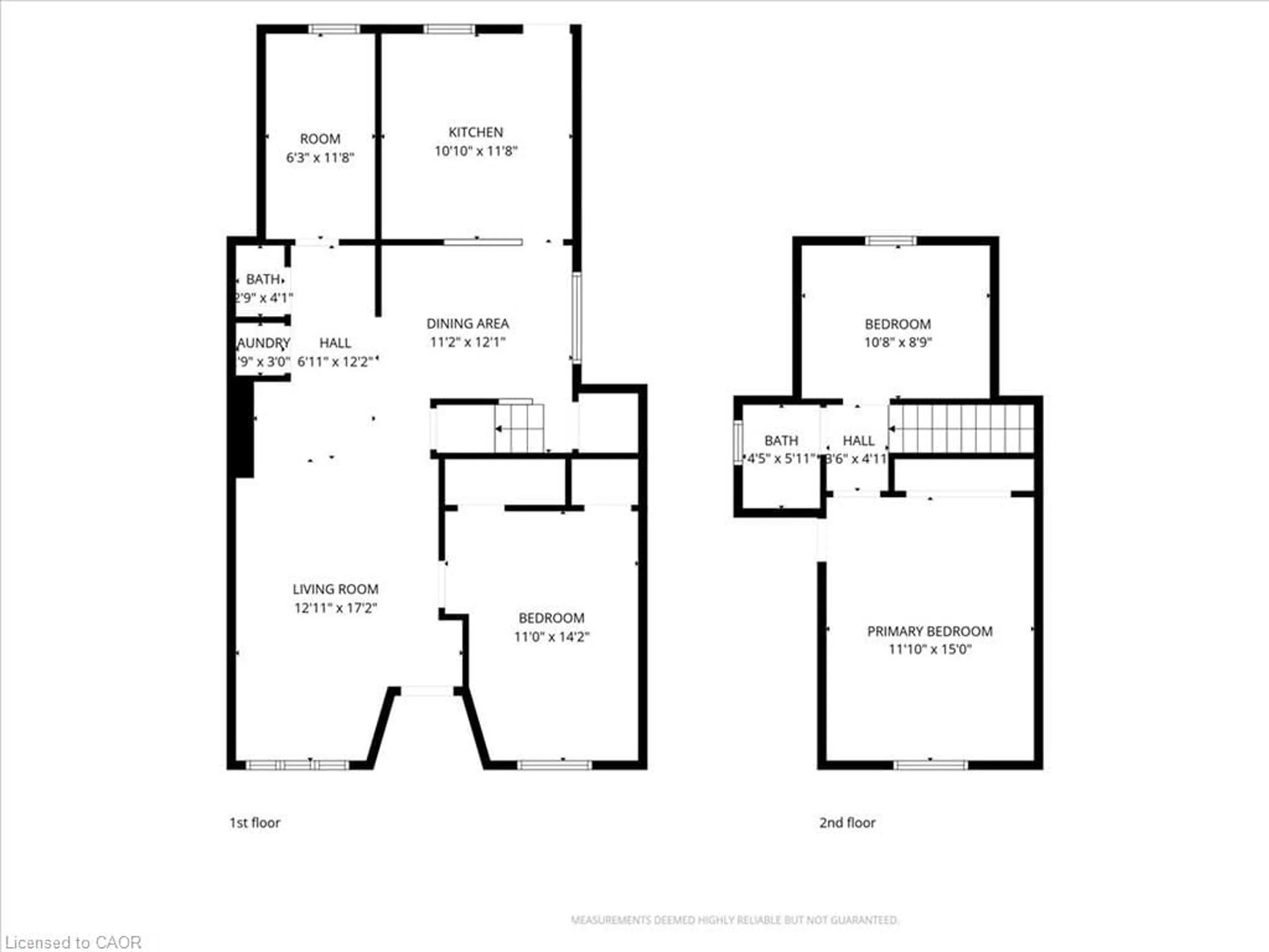 Floor plan for 39 Division St, Hamilton Ontario L8H 4Z7