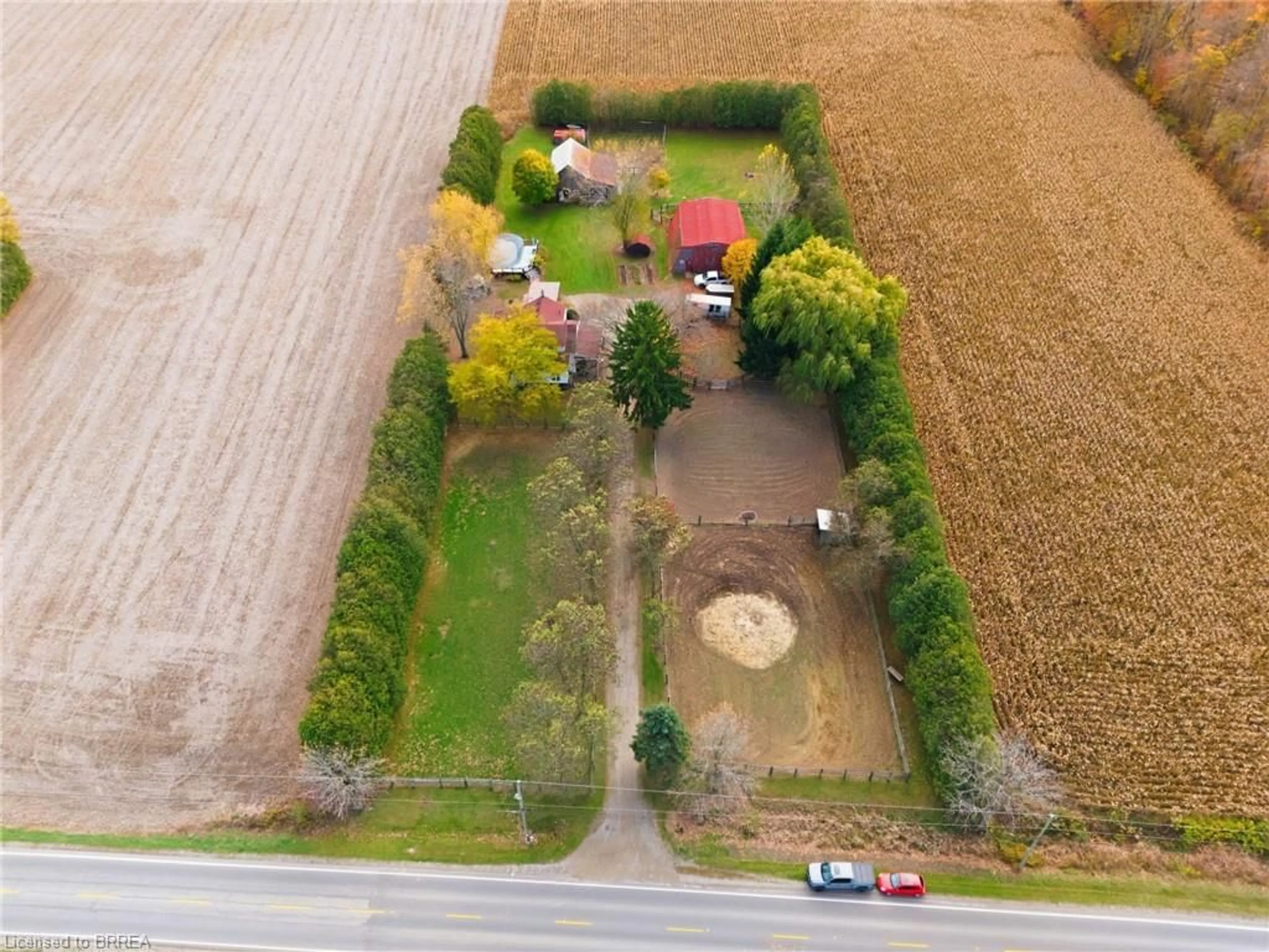A pic from outside/outdoor area/front of a property/back of a property/a pic from drone, street for 87 Norwich Rd, Scotland Ontario N0E 1R0
