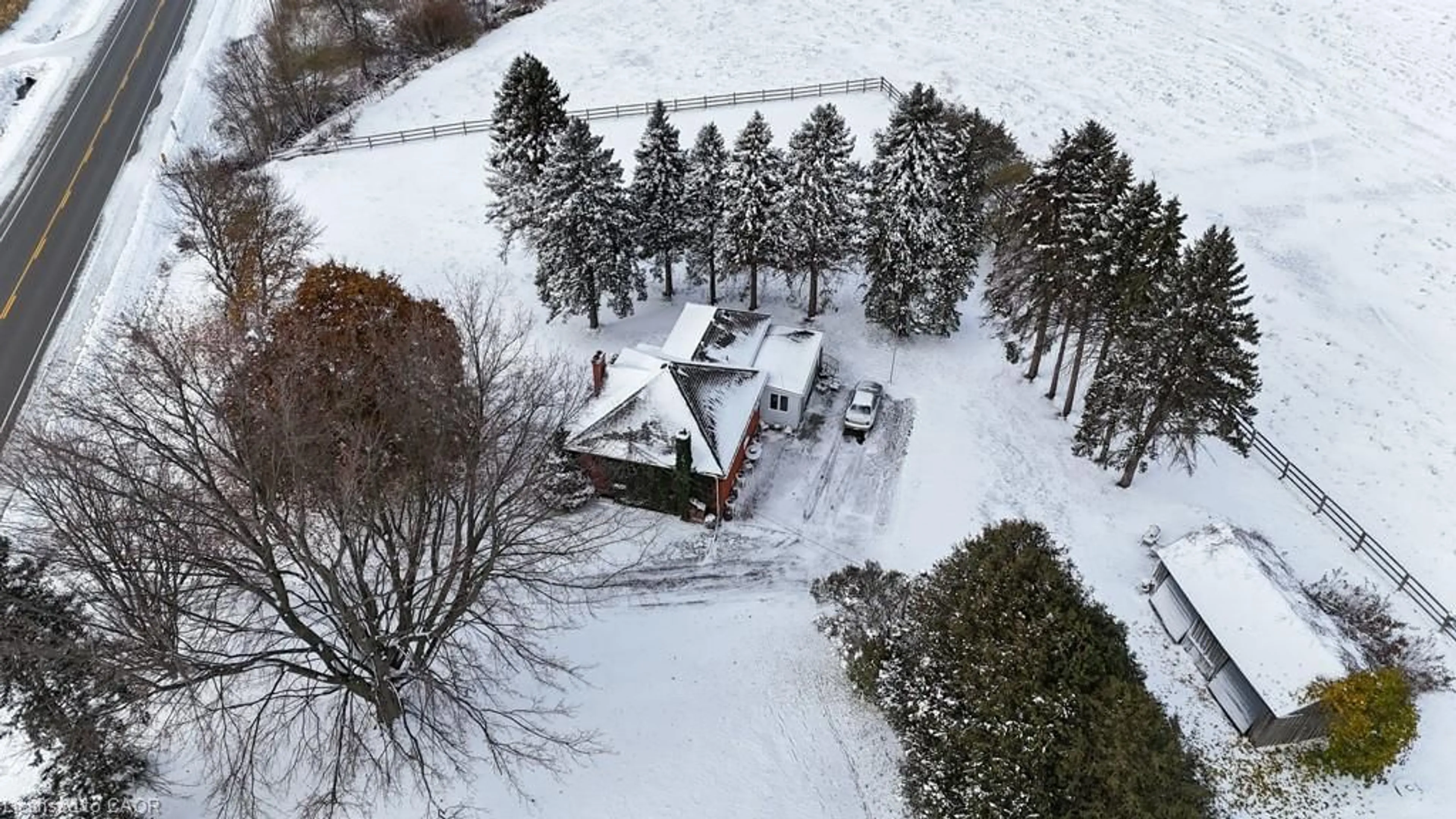 A pic from outside/outdoor area/front of a property/back of a property/a pic from drone, street for 785177 Oxford Rd 33, Woodstock Ontario N4S 7W1