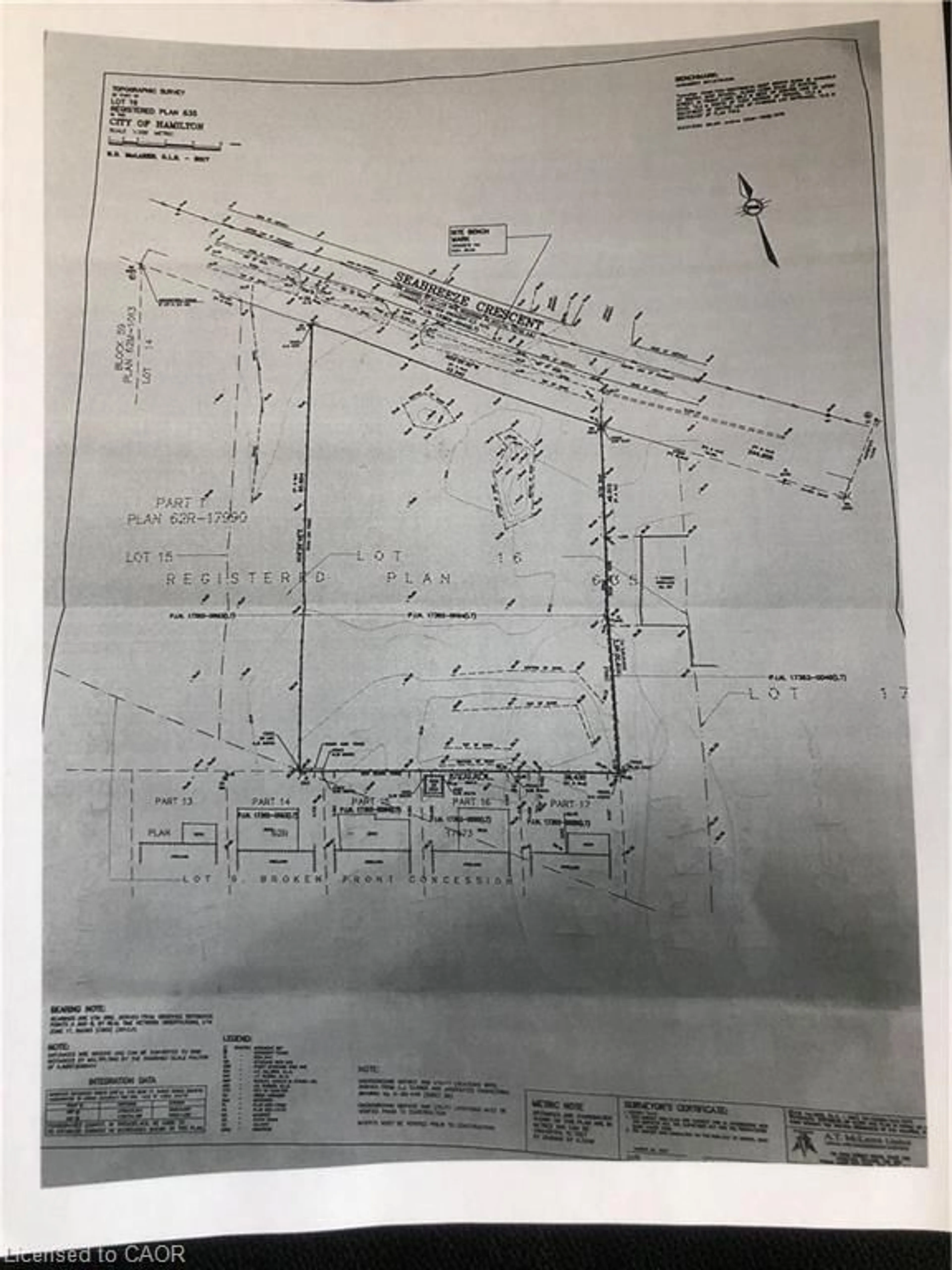 Picture of a map for 67 Seabreeze Cres, Stoney Creek Ontario L8E 5C9