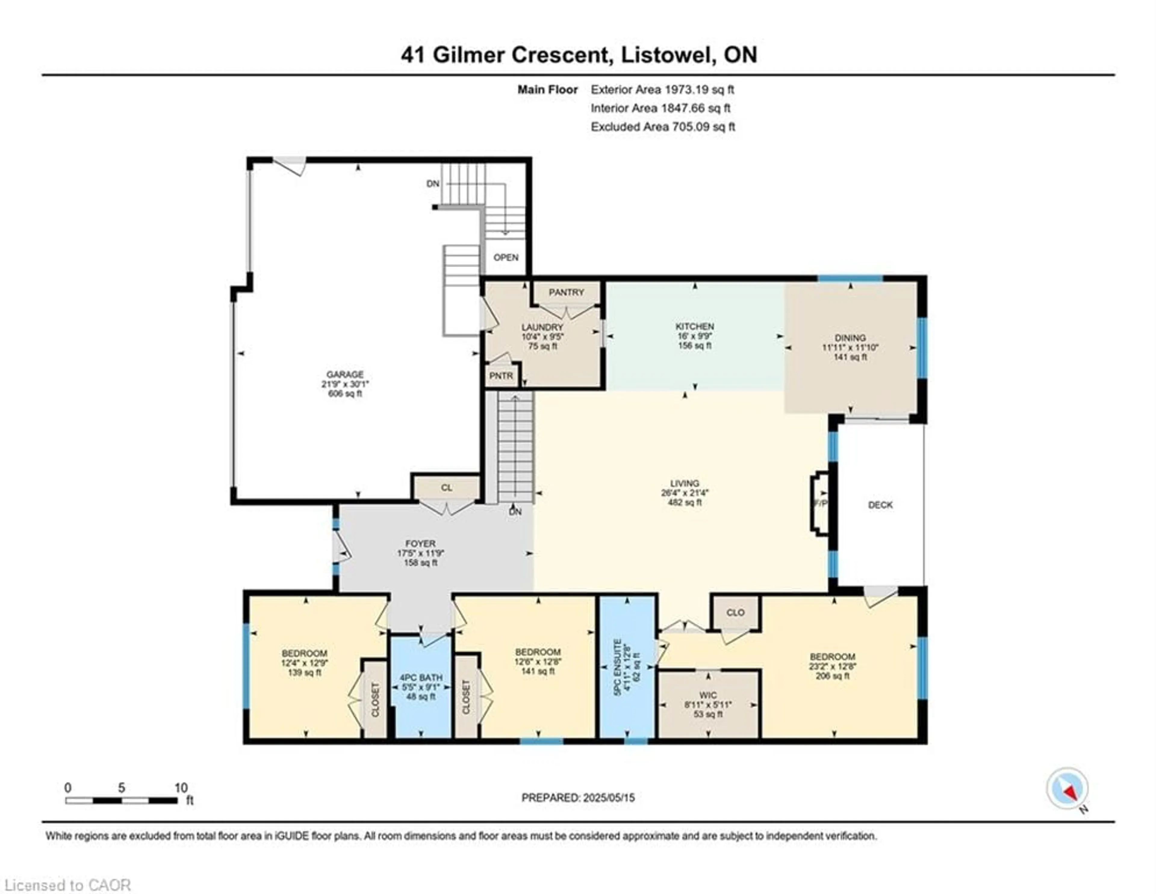 Floor plan for 41 Gilmer Cres, Listowel Ontario N4W 0H3