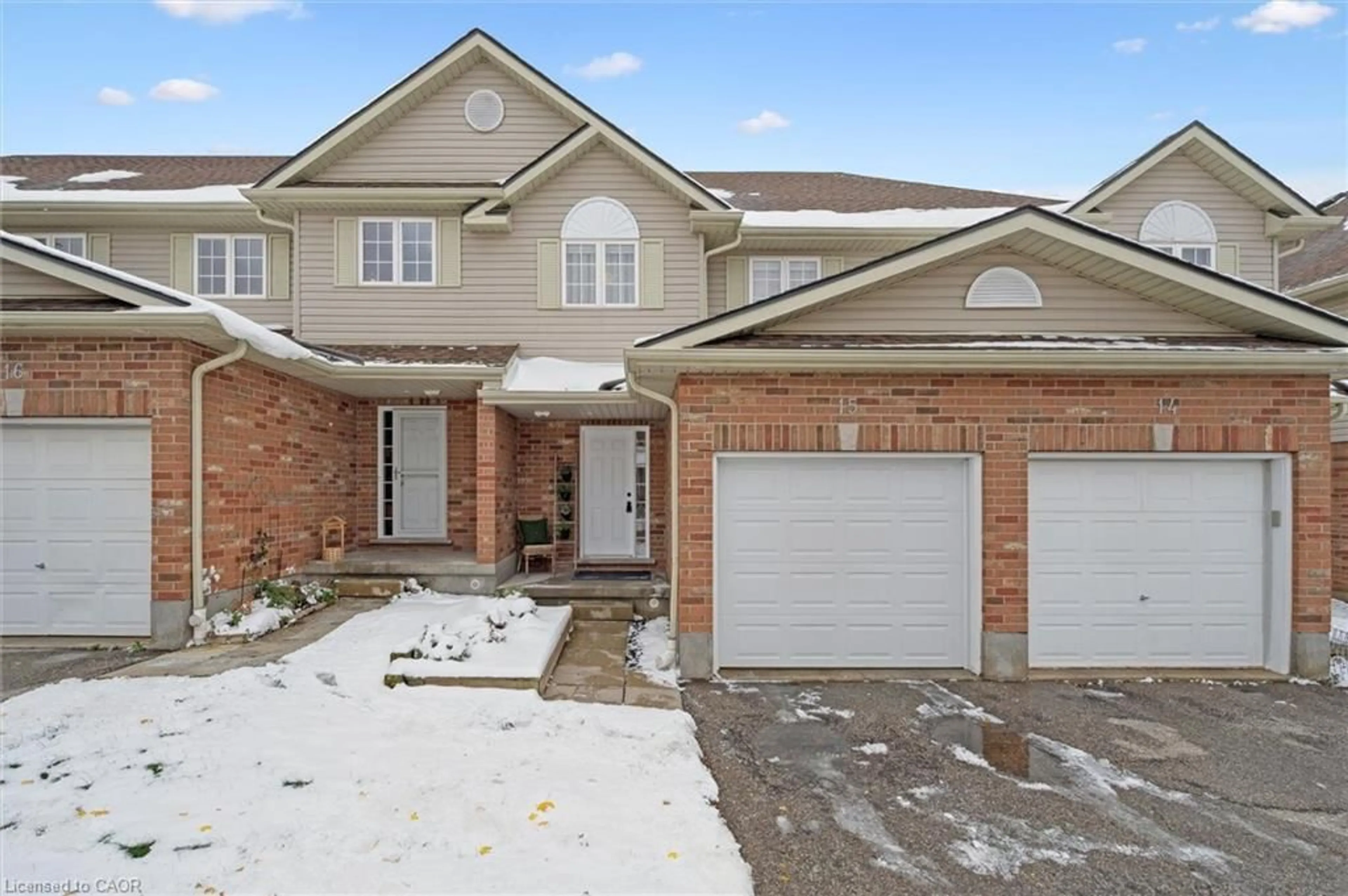 Home with brick exterior material, street for 42 Fallowfield Dr #15, Kitchener Ontario N2C 0A8