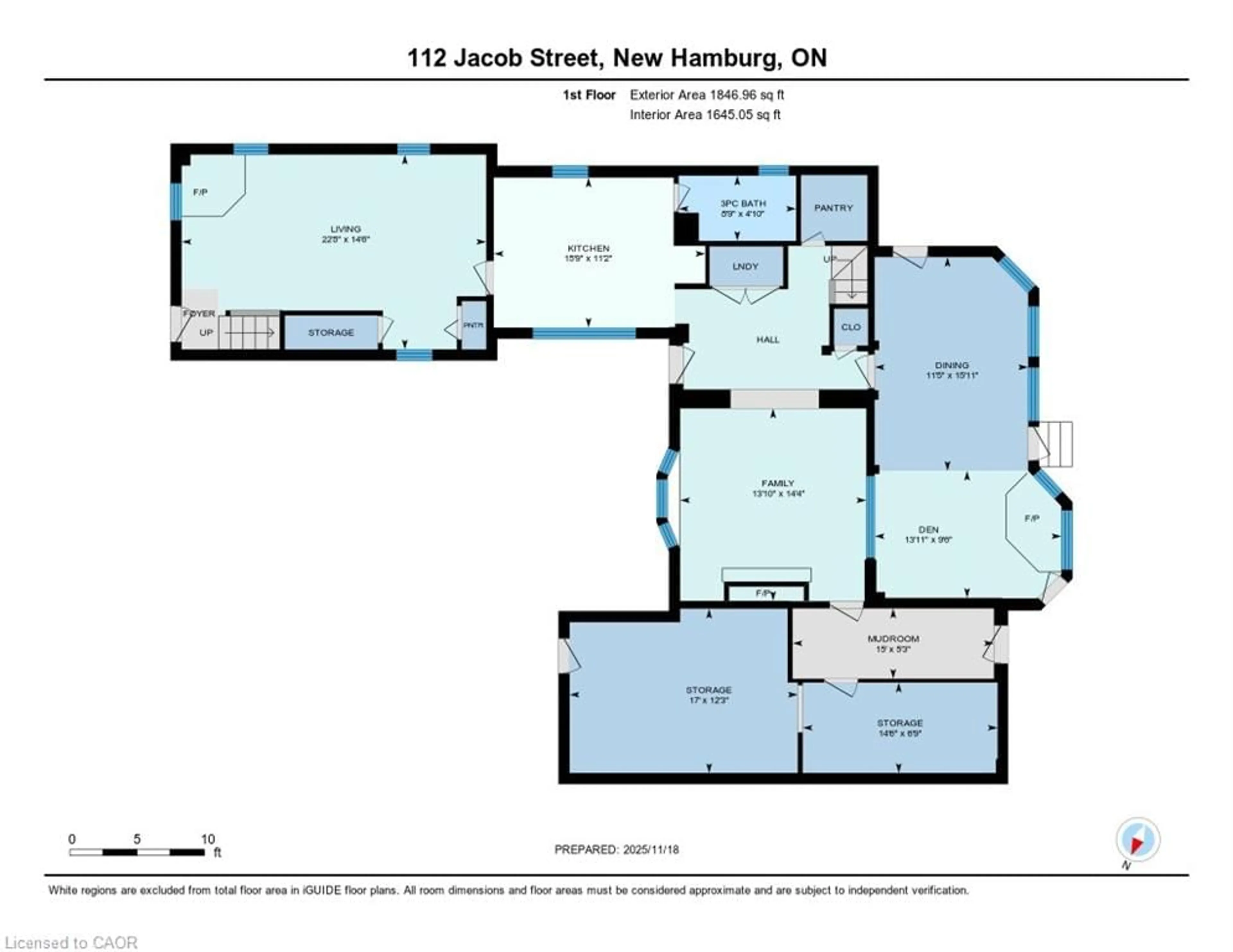 Floor plan for 112 Jacob St, New Hamburg Ontario N3A 1B7