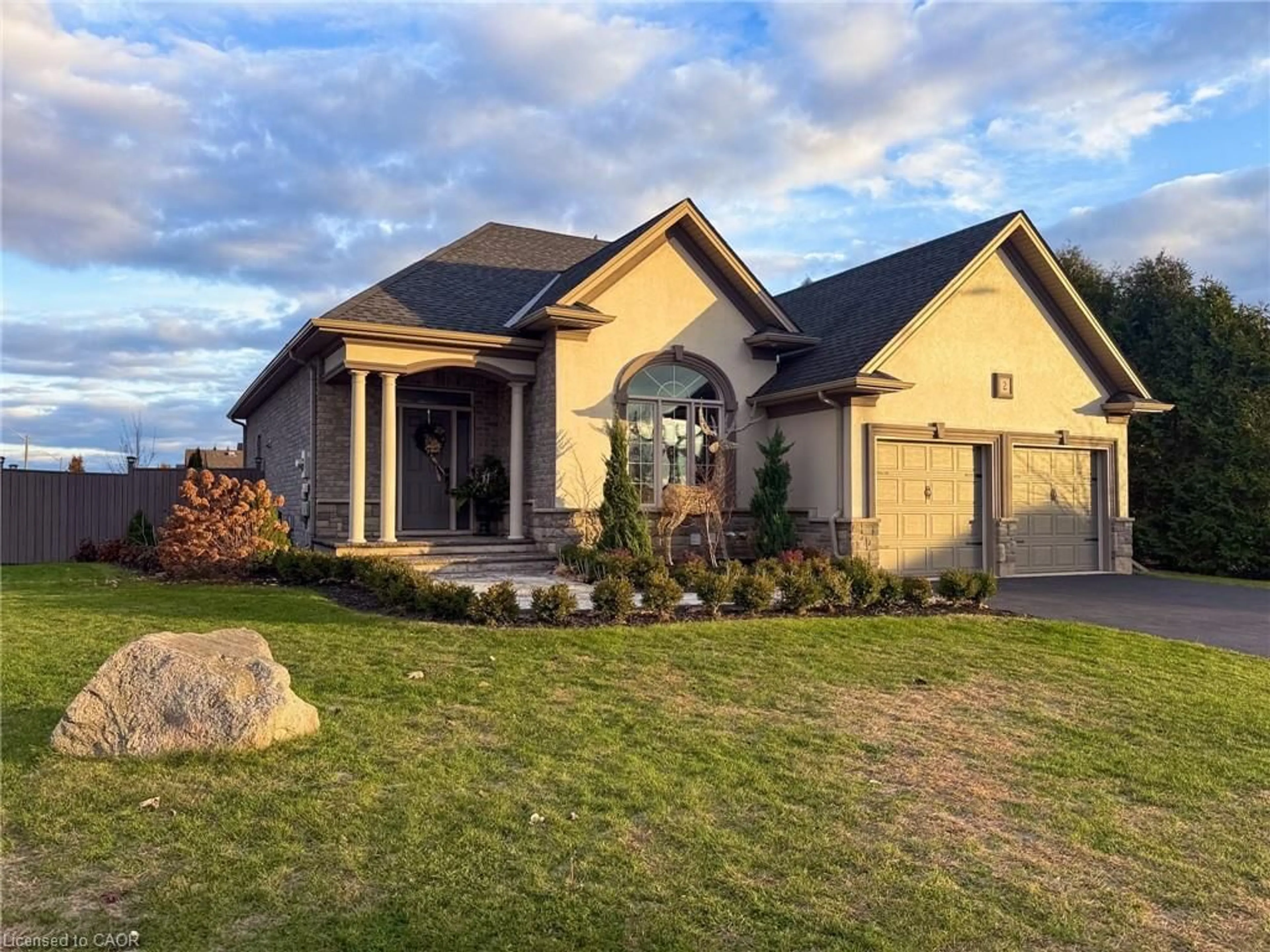 Home with brick exterior material, street for 2 Kim Lane, Waterford Ontario N0E 1Y0