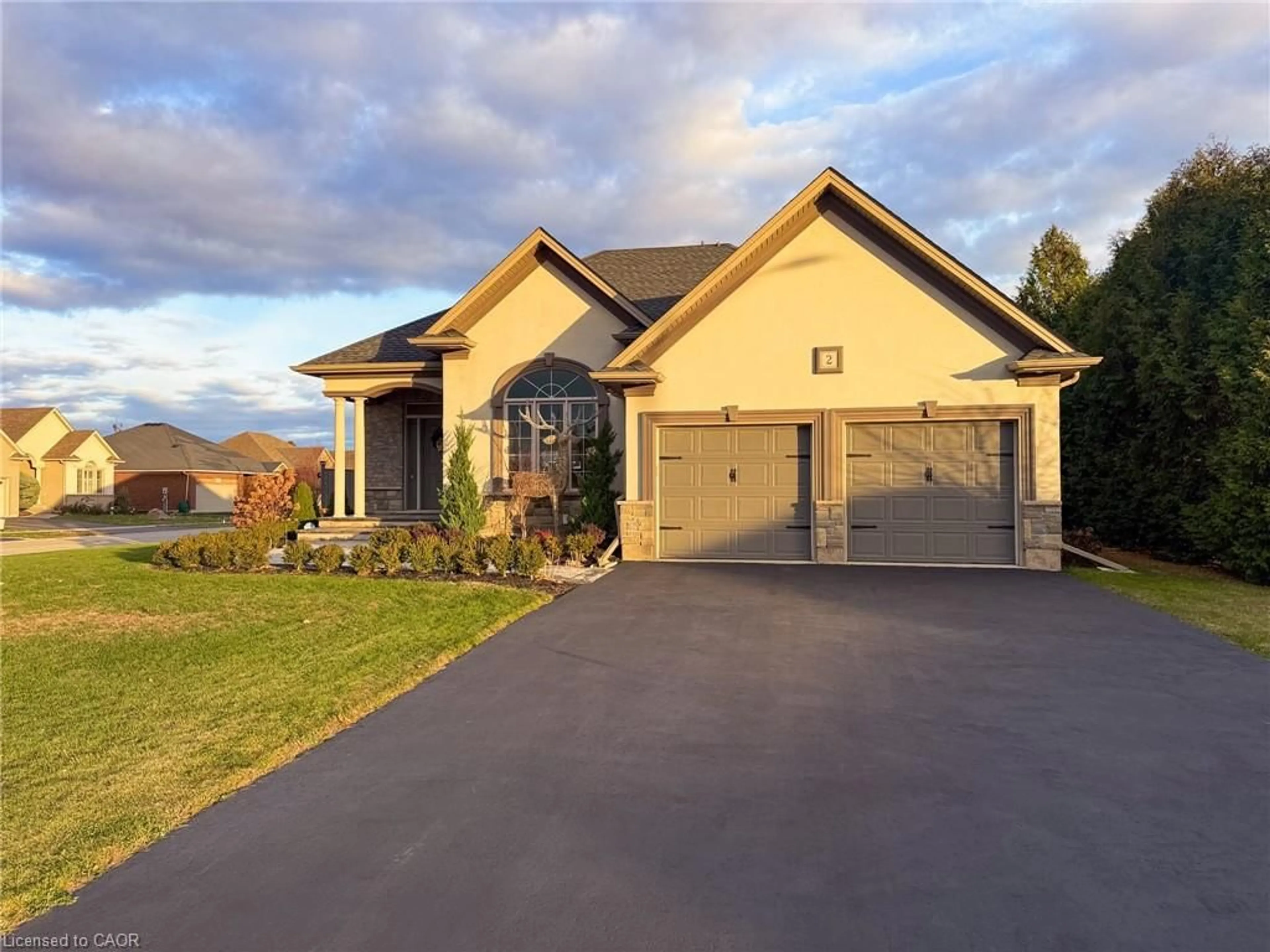 Home with brick exterior material, street for 2 Kim Lane, Waterford Ontario N0E 1Y0