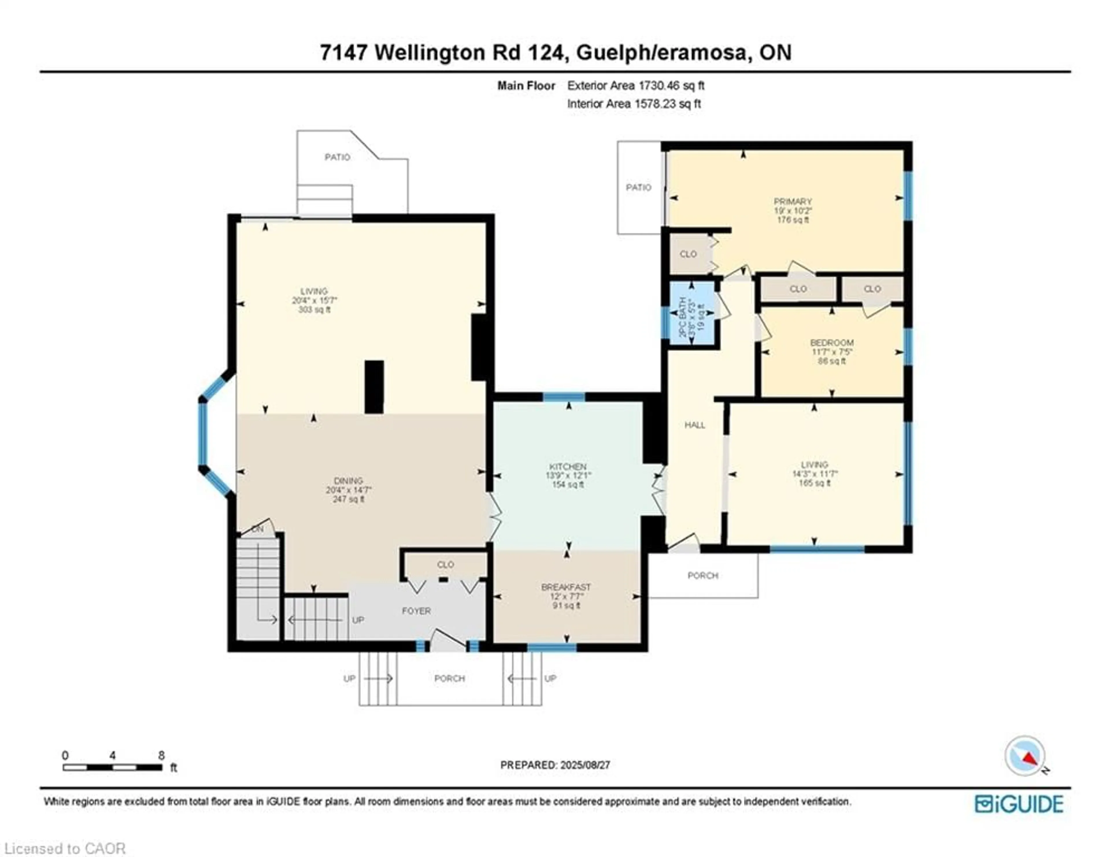 Floor plan for 7147 Wellington Road No. 124, Guelph/Eramosa Ontario N1H 6J3