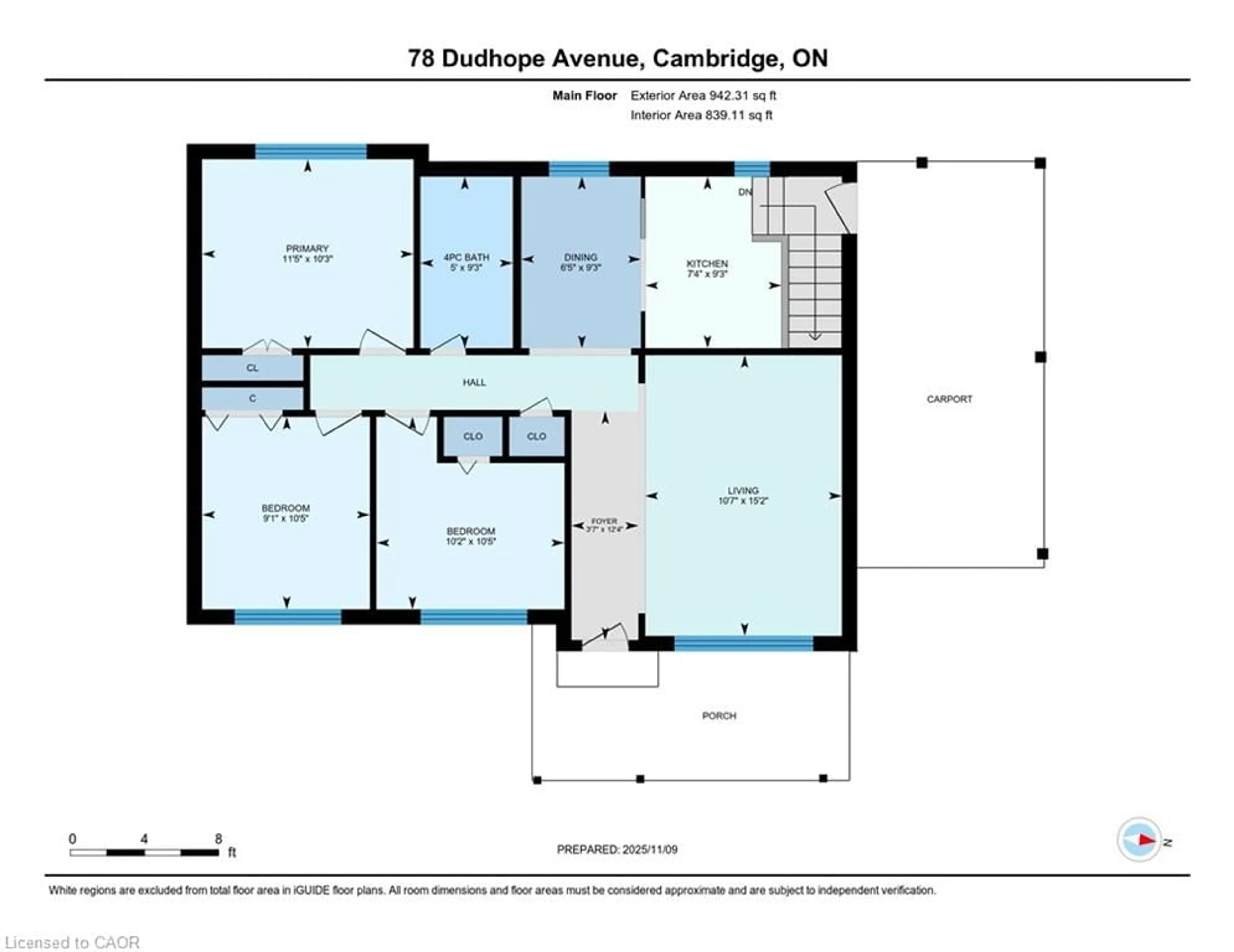Floor plan for 78 Dudhope Ave, Cambridge Ontario N1R 4T7