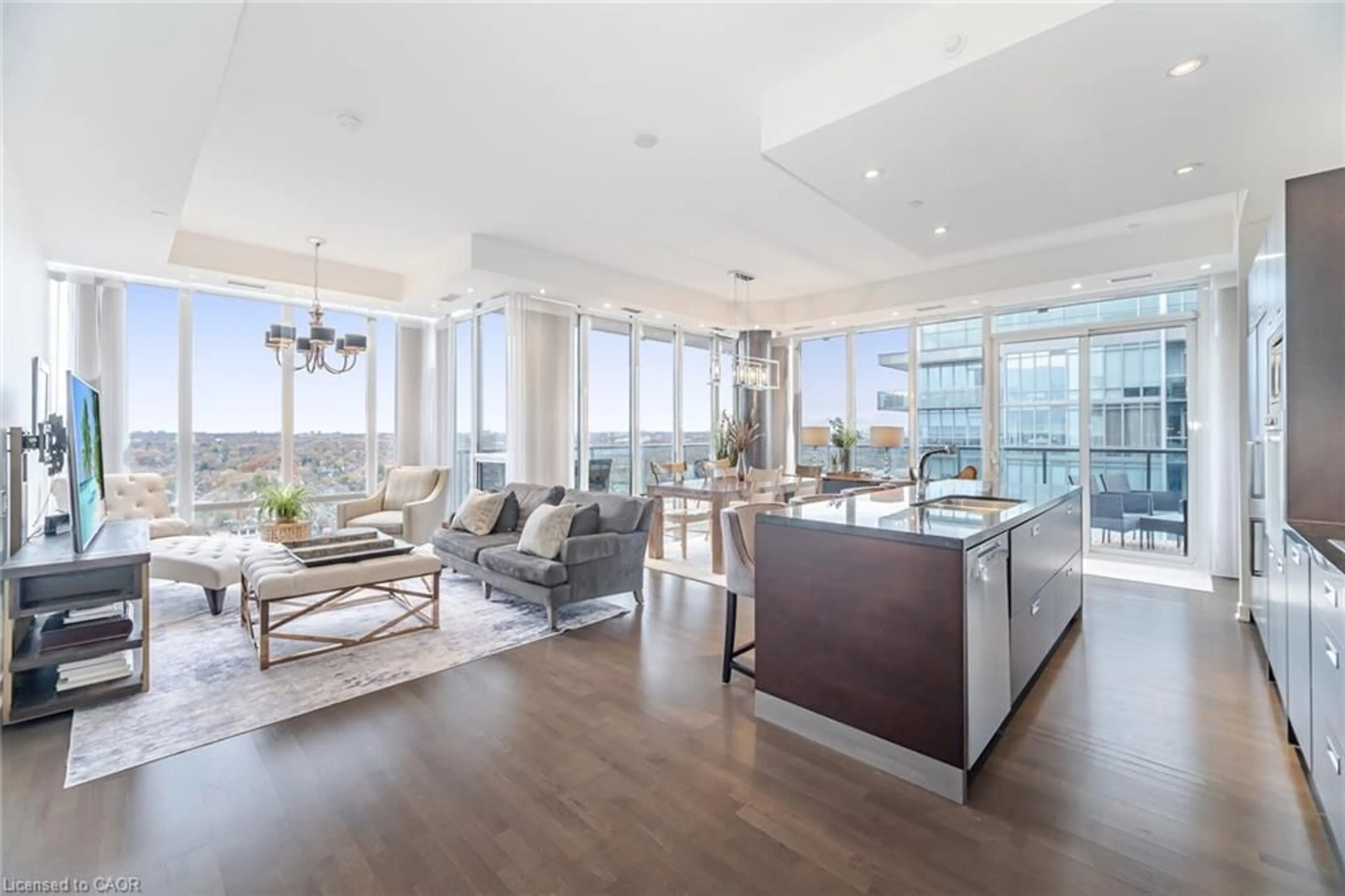 Living room with furniture, unknown for 88 Park Lawn Rd #3005, Etobicoke Ontario M8Y 0B5