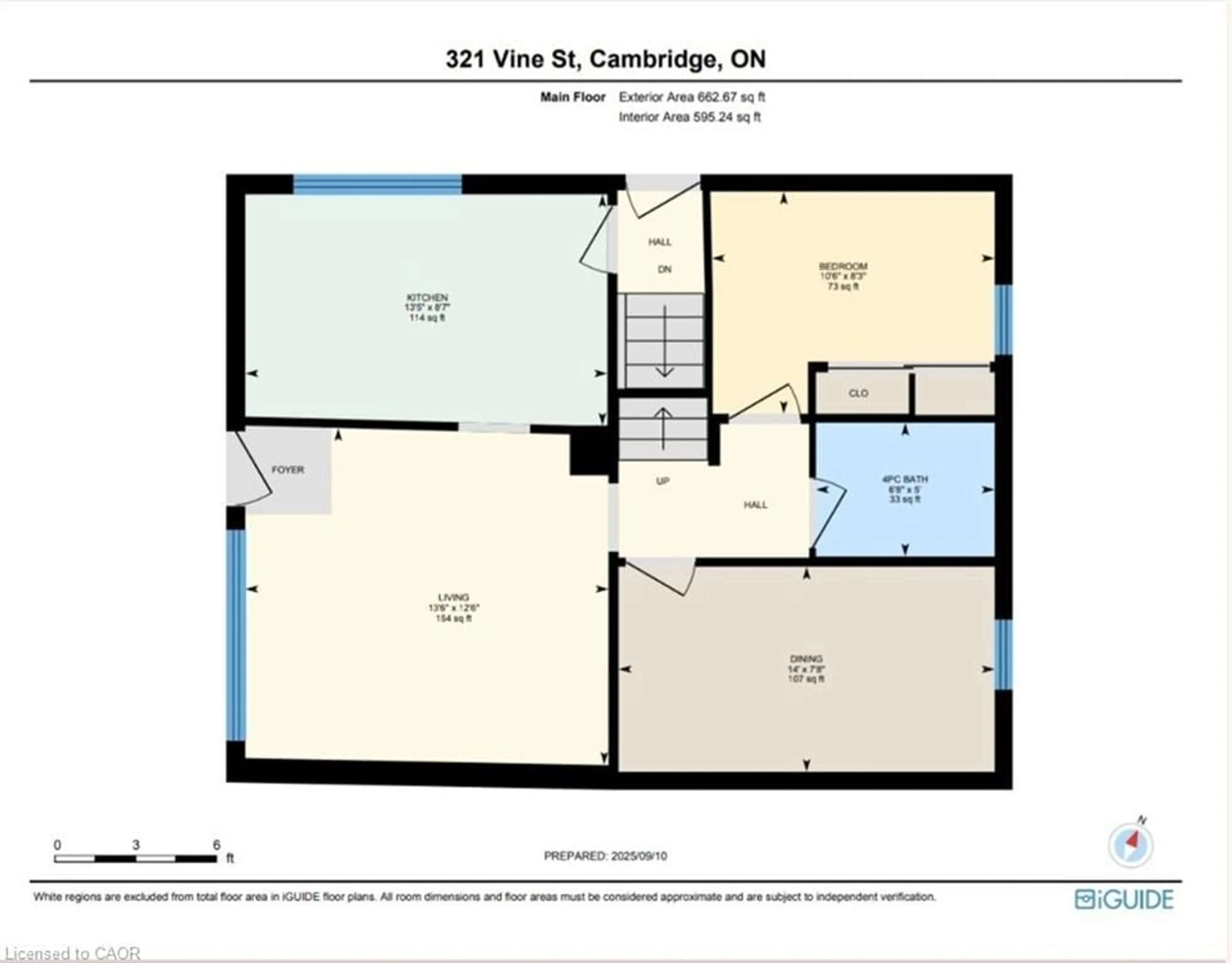 Floor plan for 321 Vine St, Cambridge Ontario N3H 2Y5