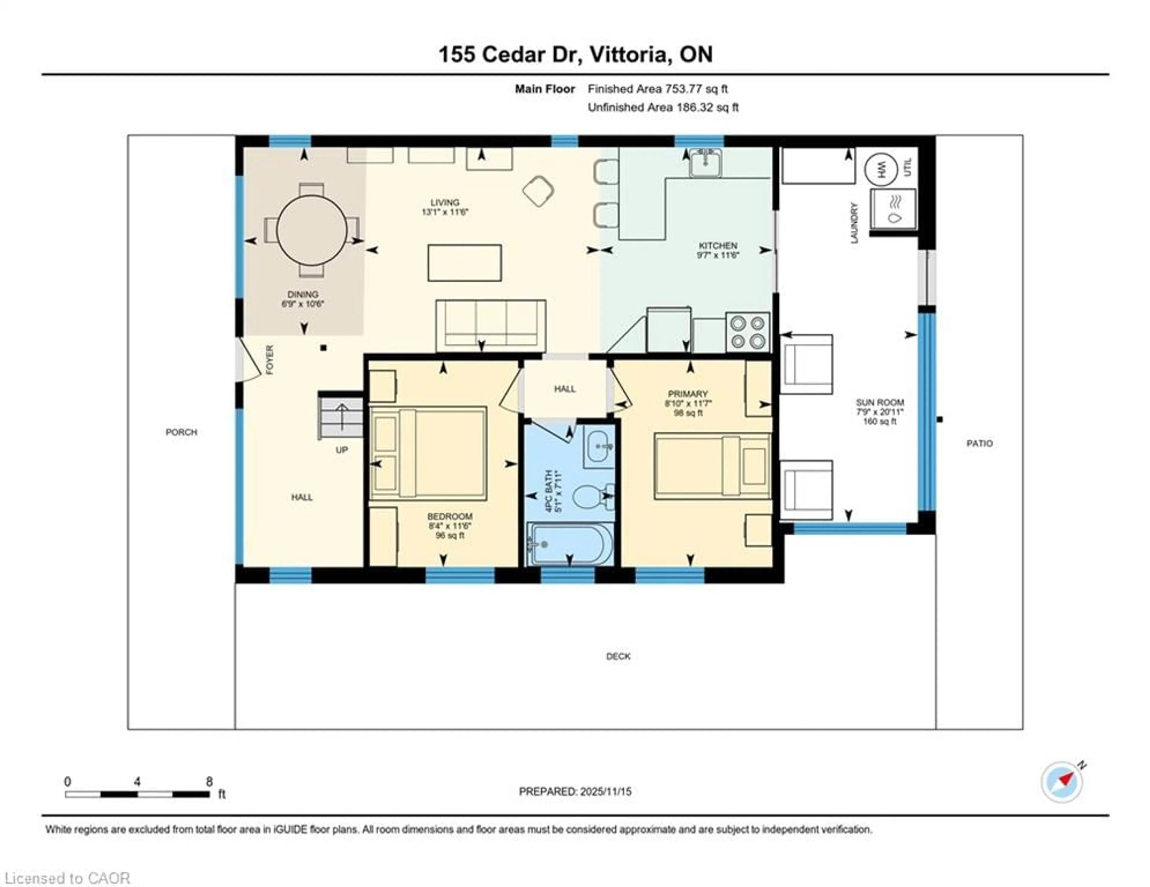 Floor plan for 155 Cedar Dr, Turkey Point Ontario N0E 1T0