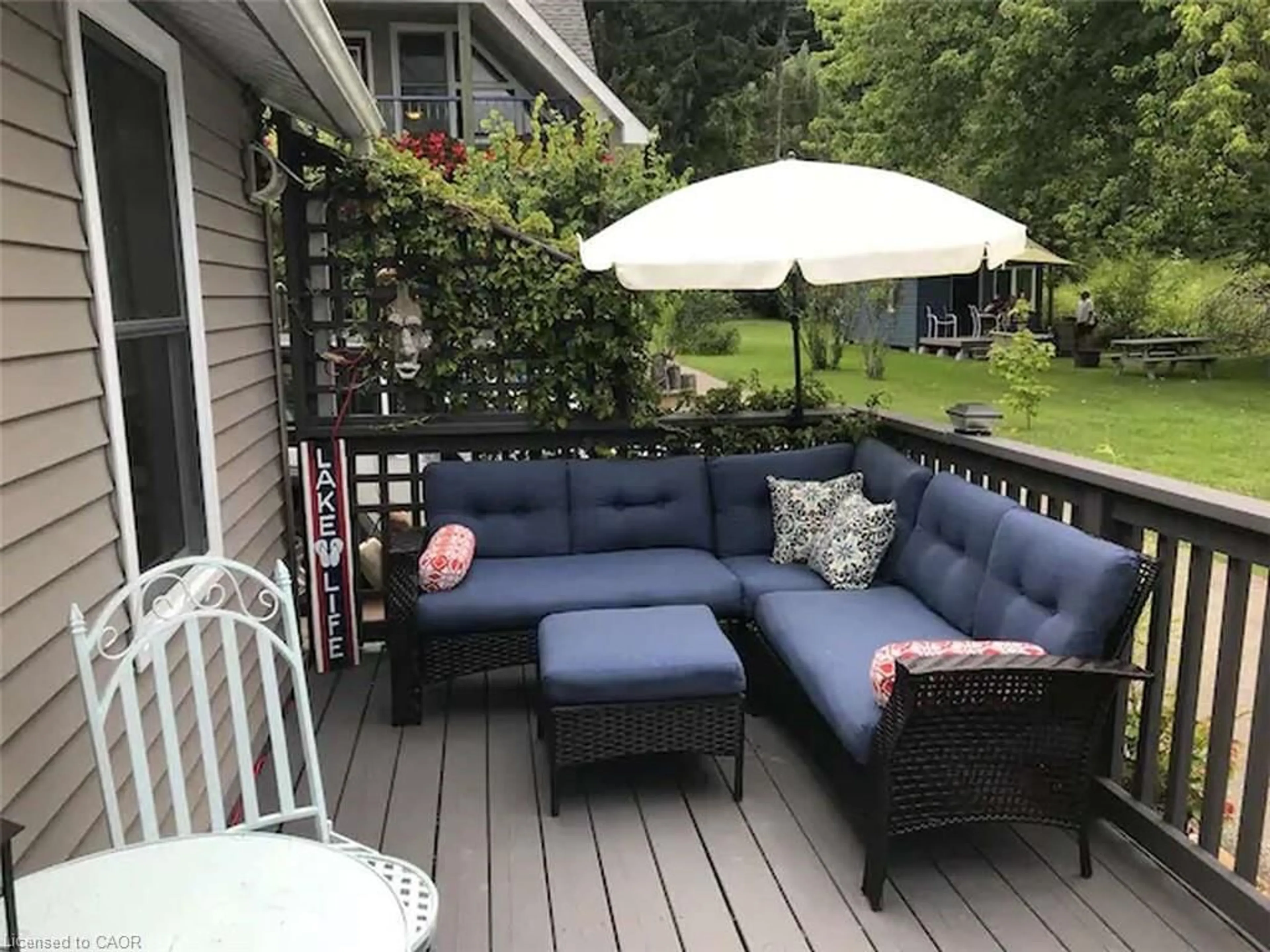 Patio, water/lake/river/ocean view for 37 Cedar Dr, Turkey Point Ontario N0E 1T0