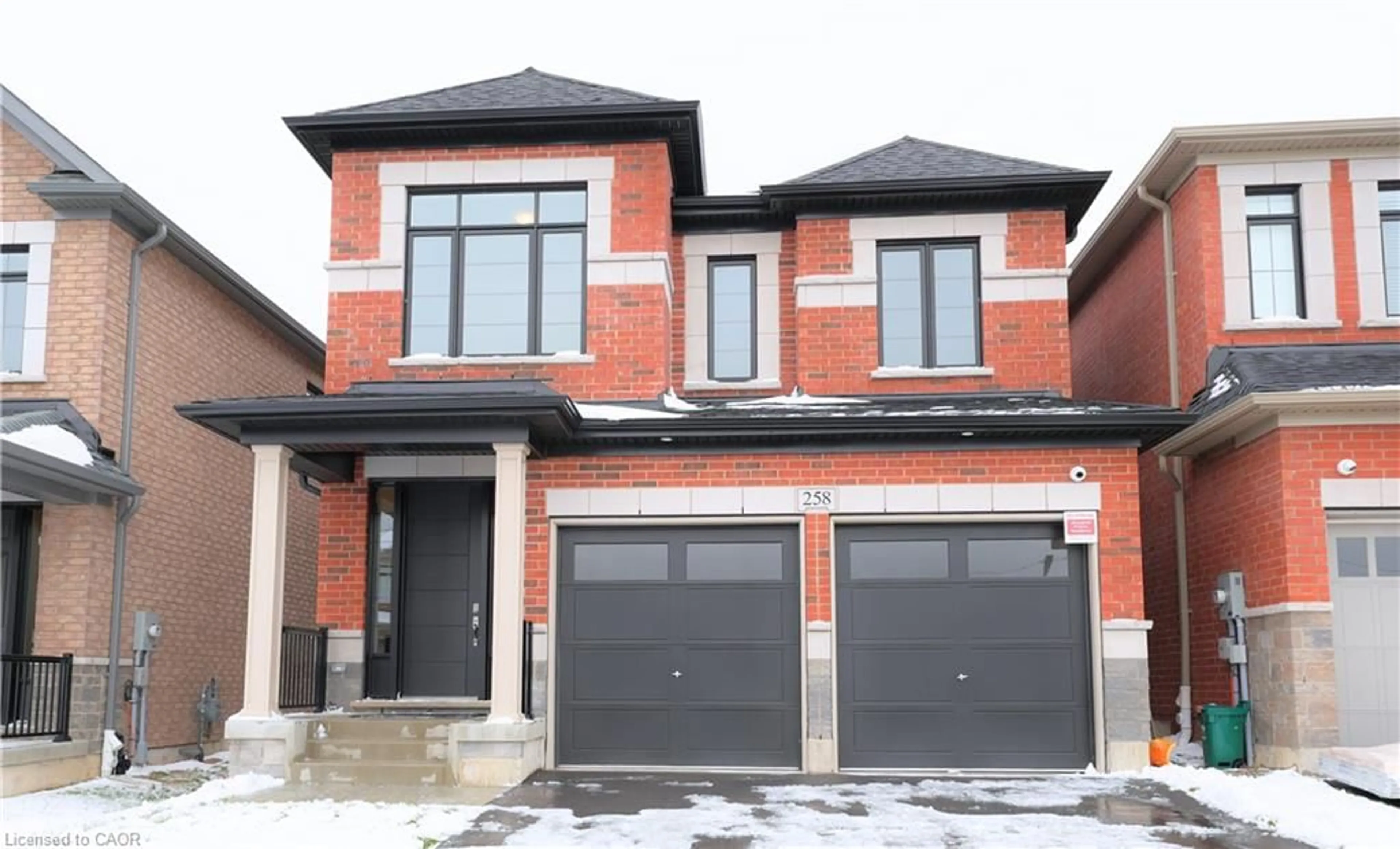 Home with brick exterior material, street for 258 Histand Trail, Kitchener Ontario N2R 0T7
