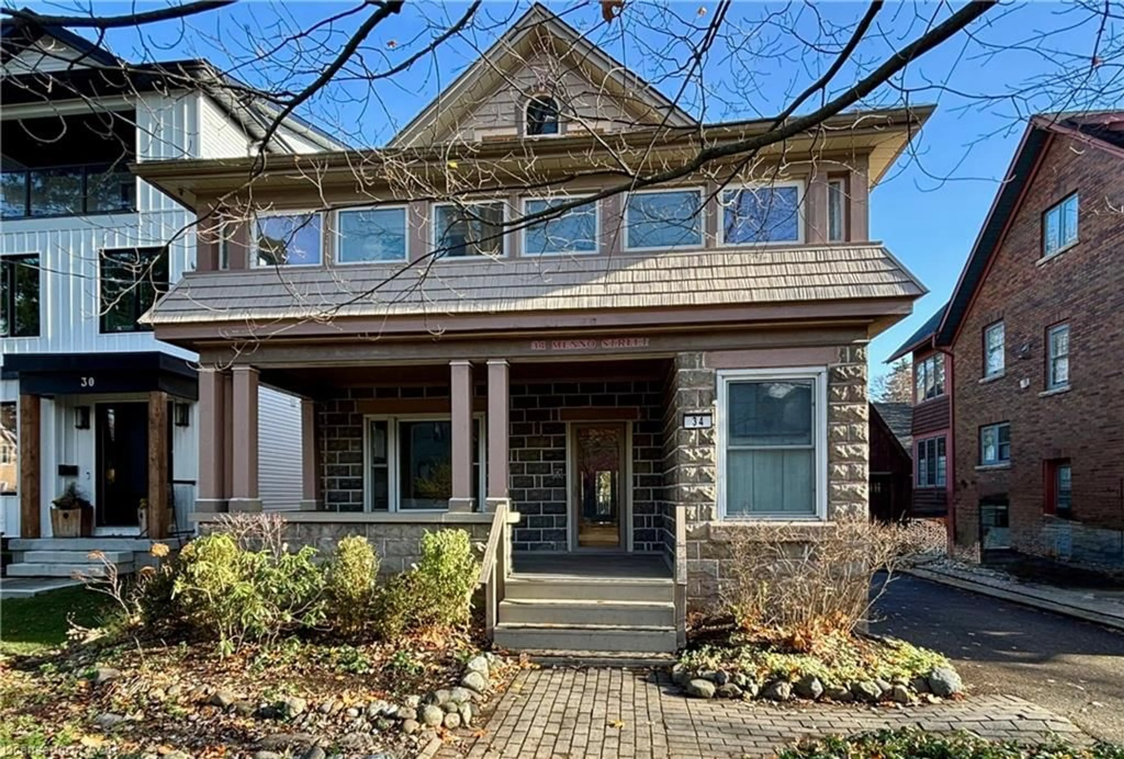 Home with brick exterior material, street for 34 Menno St, Waterloo Ontario N2L 2A7