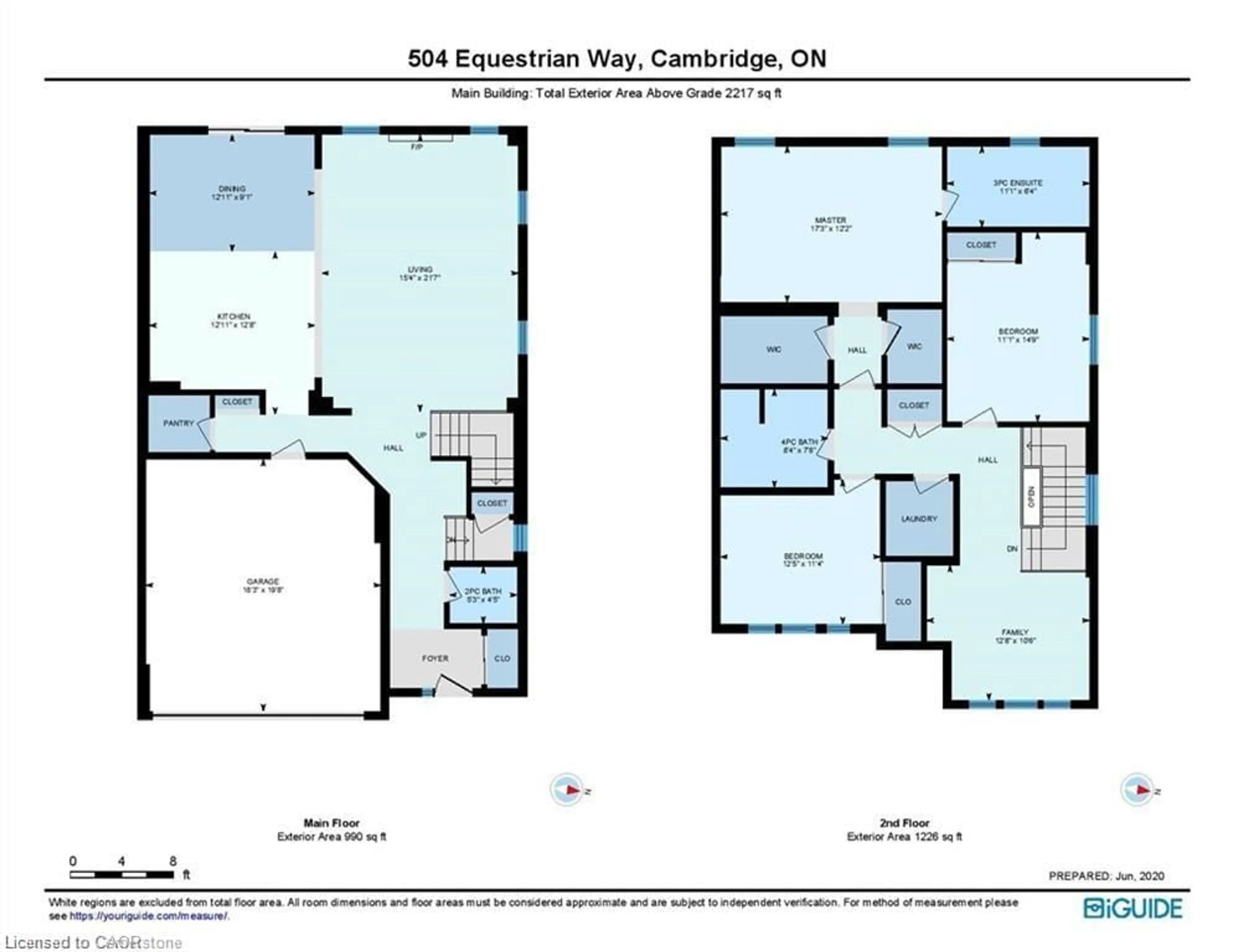 Floor plan for 504 Equestrian Way, Cambridge Ontario N3E 0B5