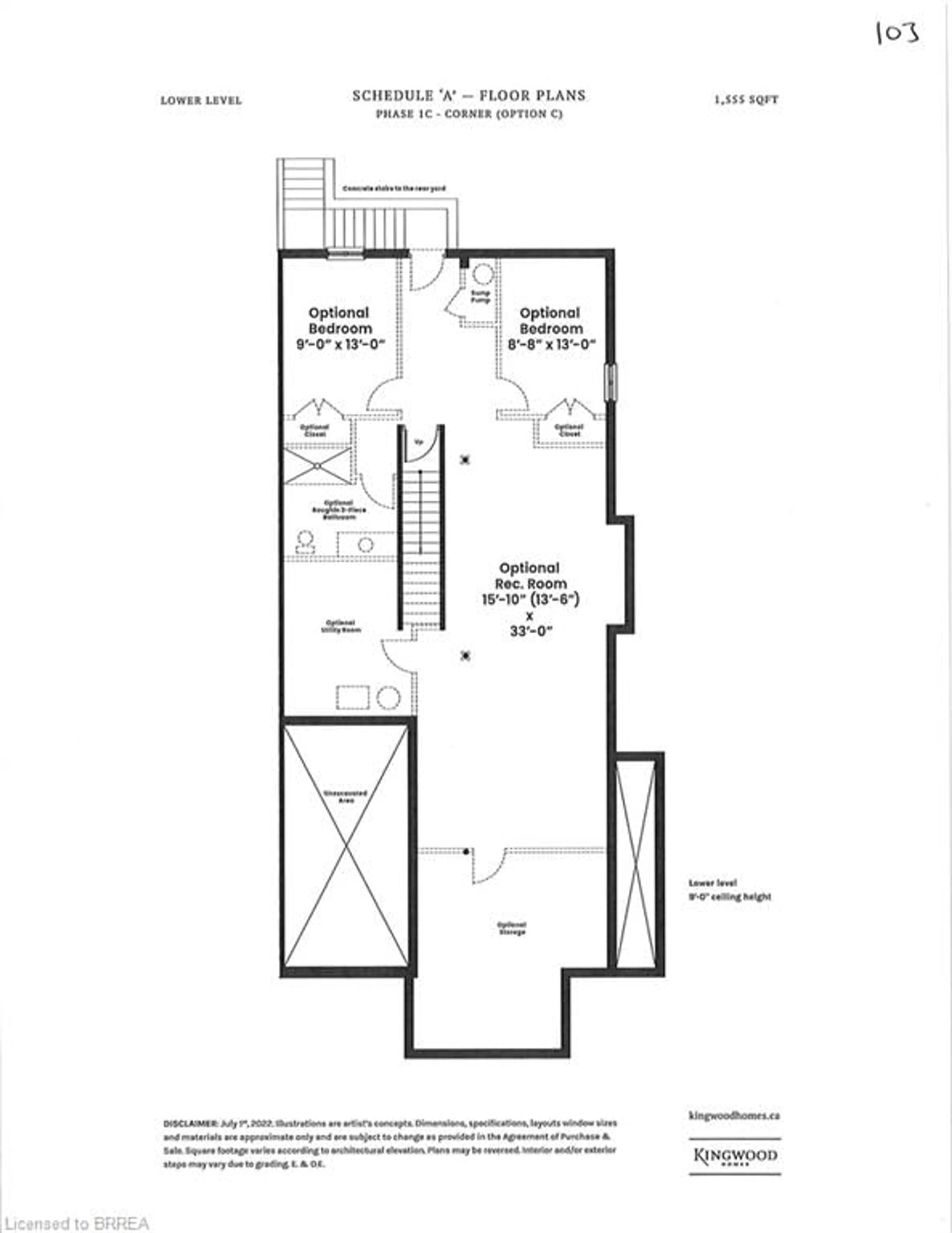 Floor plan for 230 Middleton St, Thamesford Ontario N0M 2M0