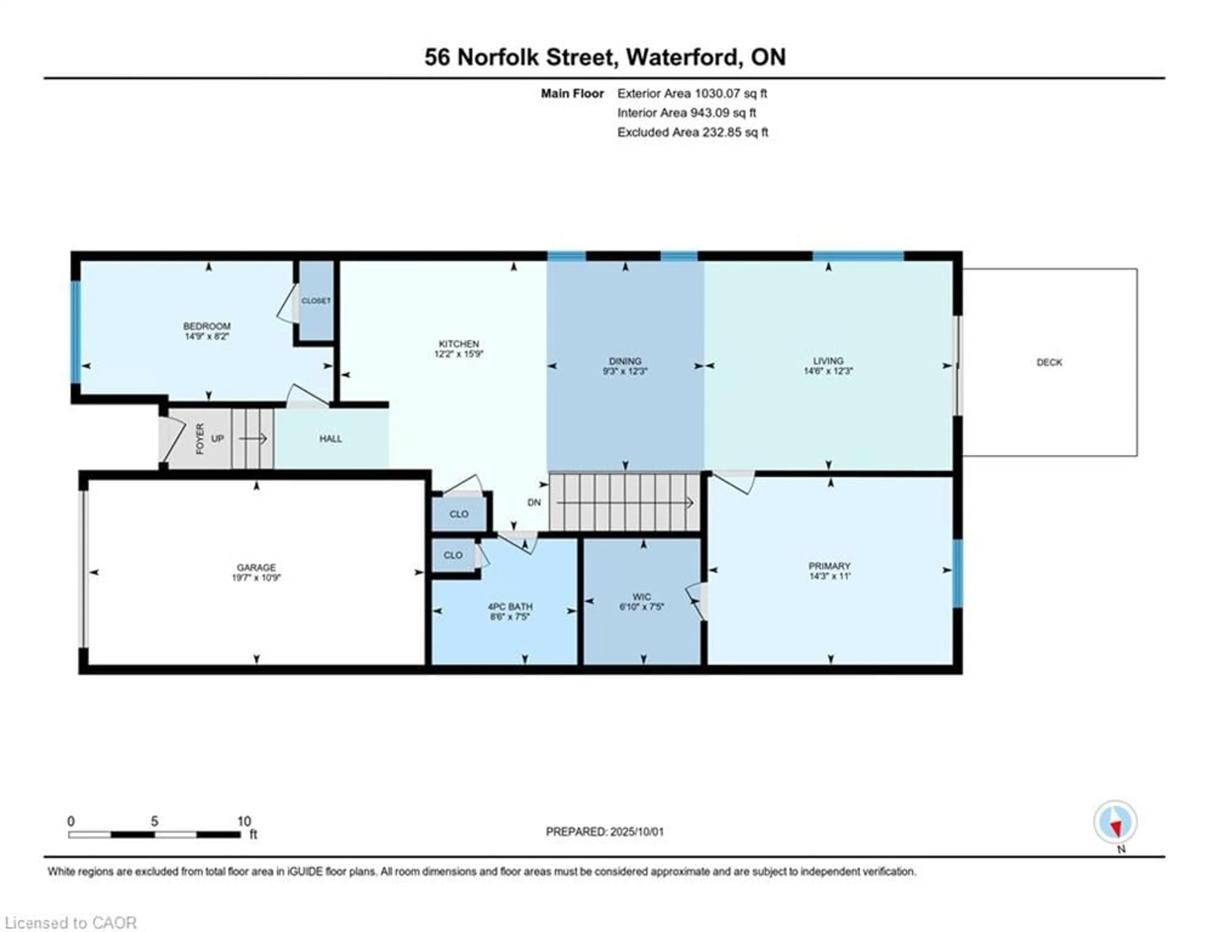 Floor plan for 56 Norfolk St, Waterford Ontario N0E 1Y0