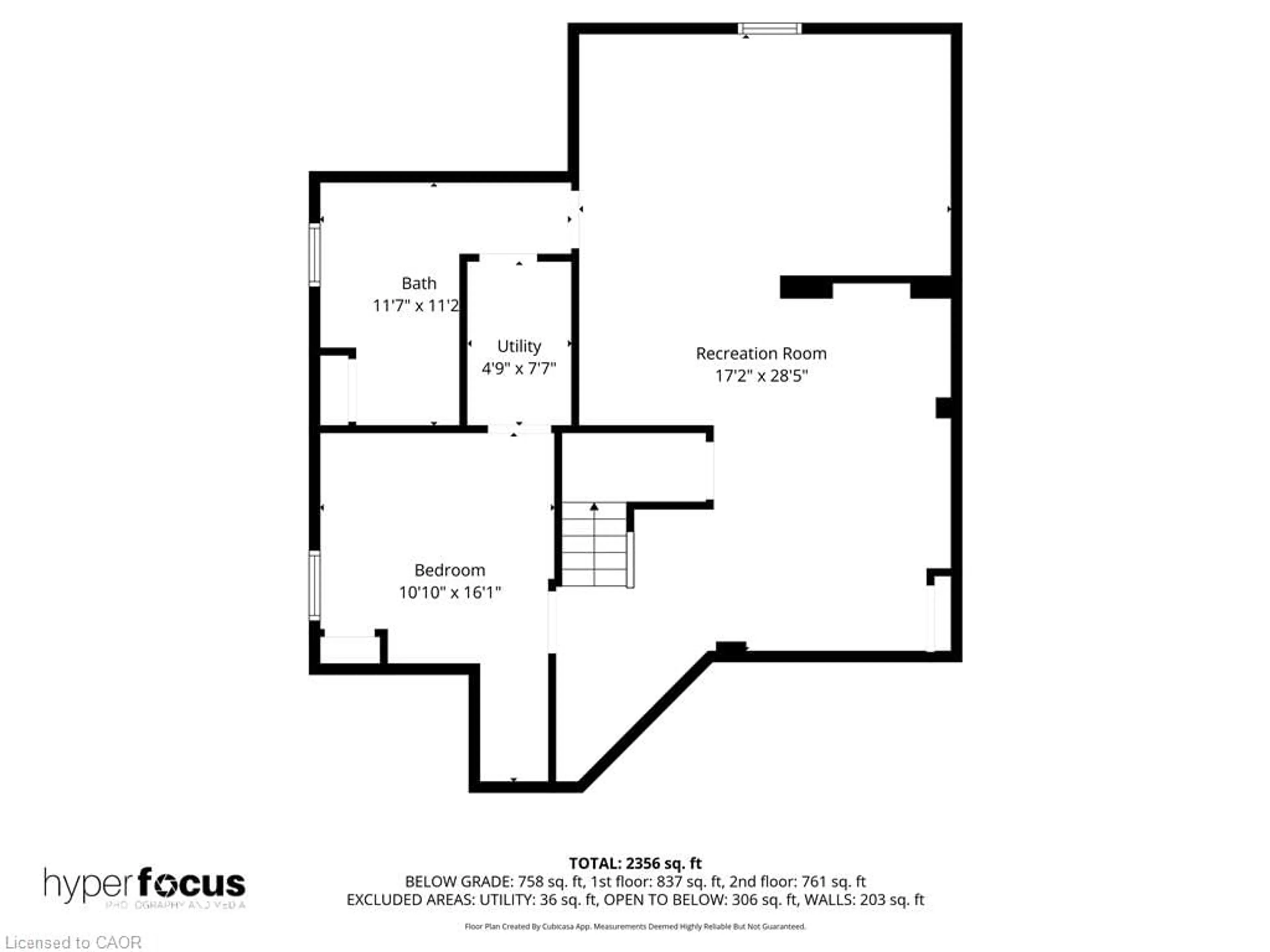 Floor plan for 136 Braemar Ave, Caledonia Ontario N3W 2L4