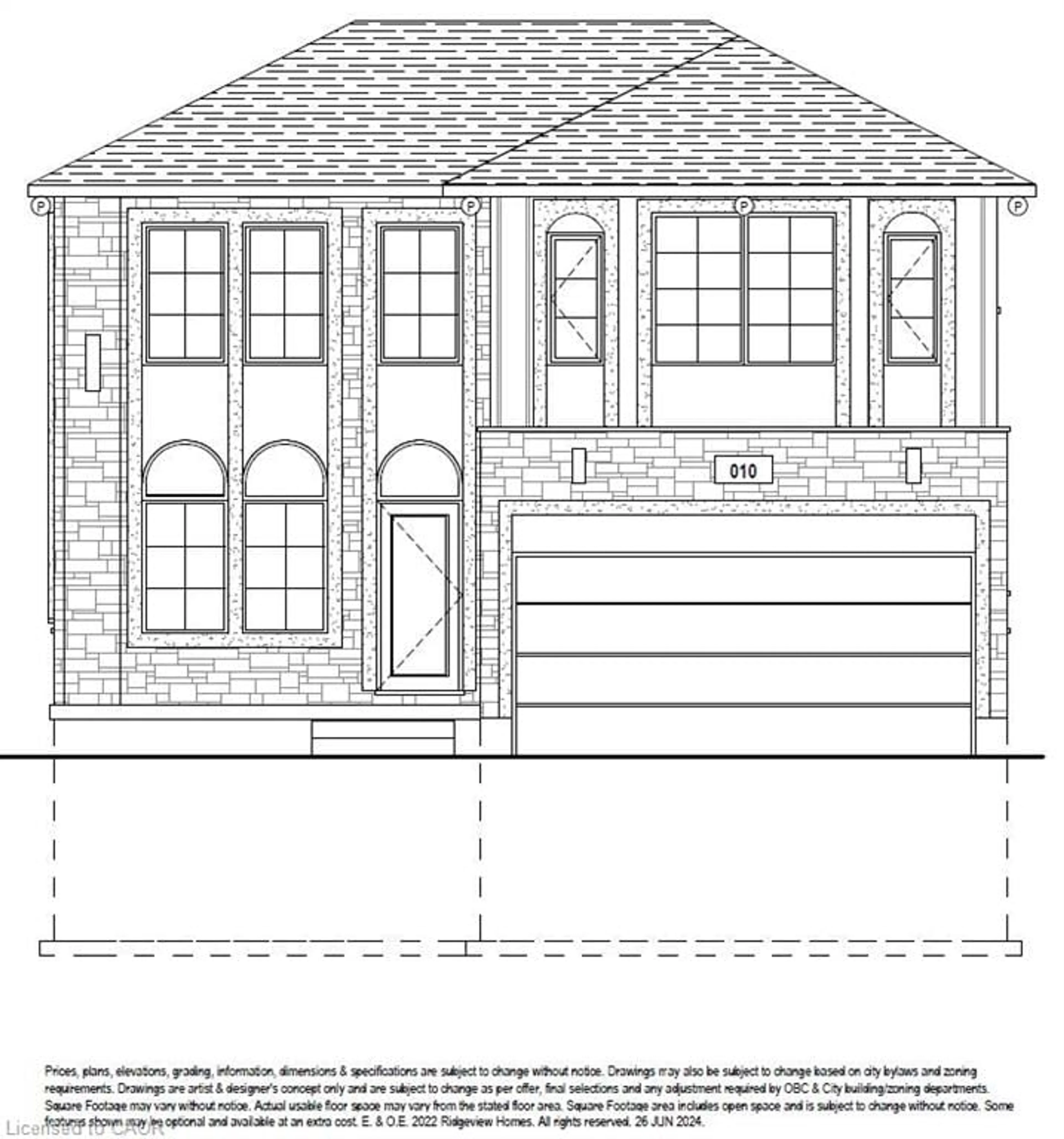 Home with brick exterior material, building for LOT 23 Rivergreen Cres, Cambridge Ontario N1S 0G1
