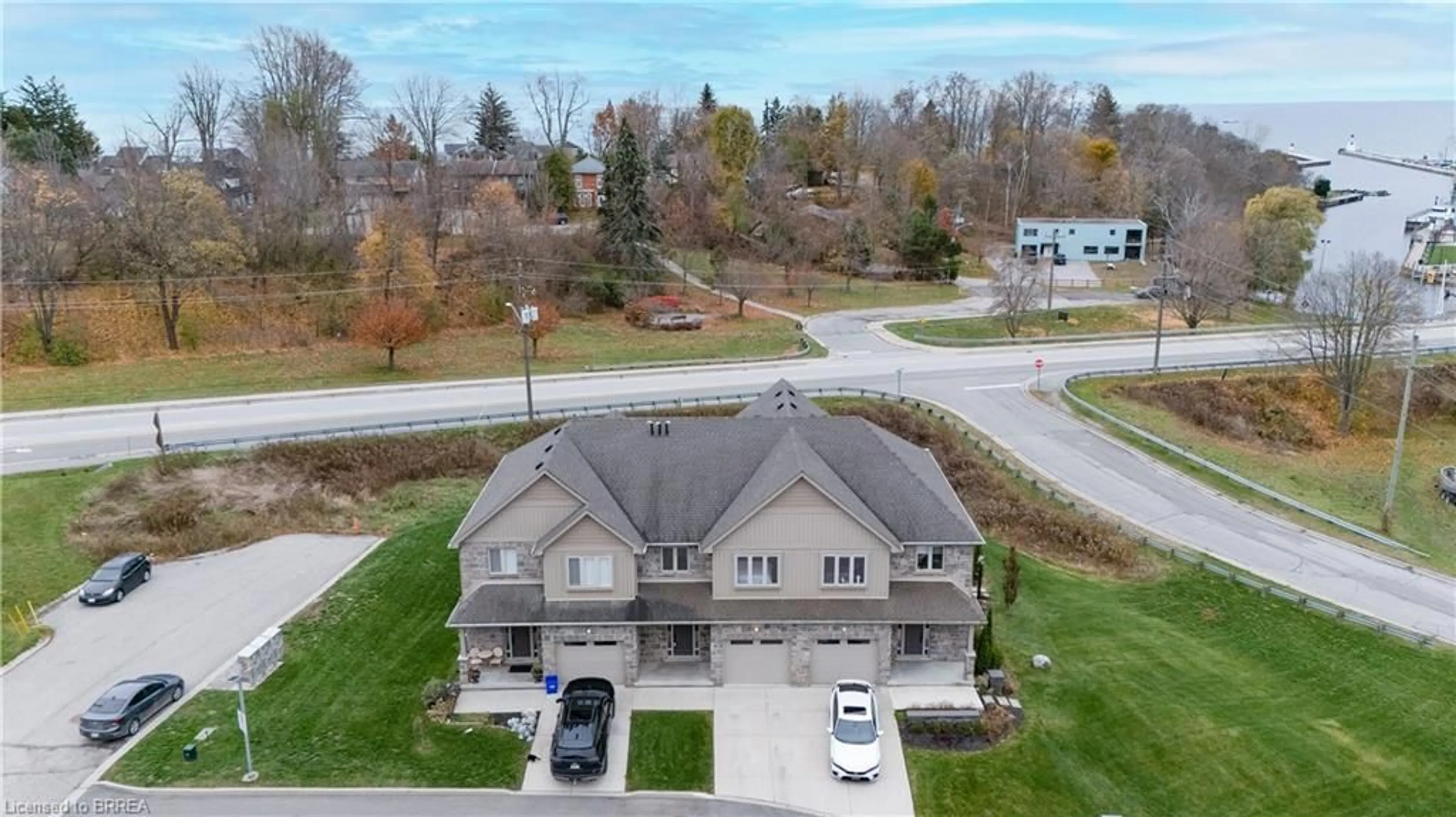 A pic from outside/outdoor area/front of a property/back of a property/a pic from drone, street for 5 Old Hamilton Rd #2, Port Dover Ontario N0A 1N0