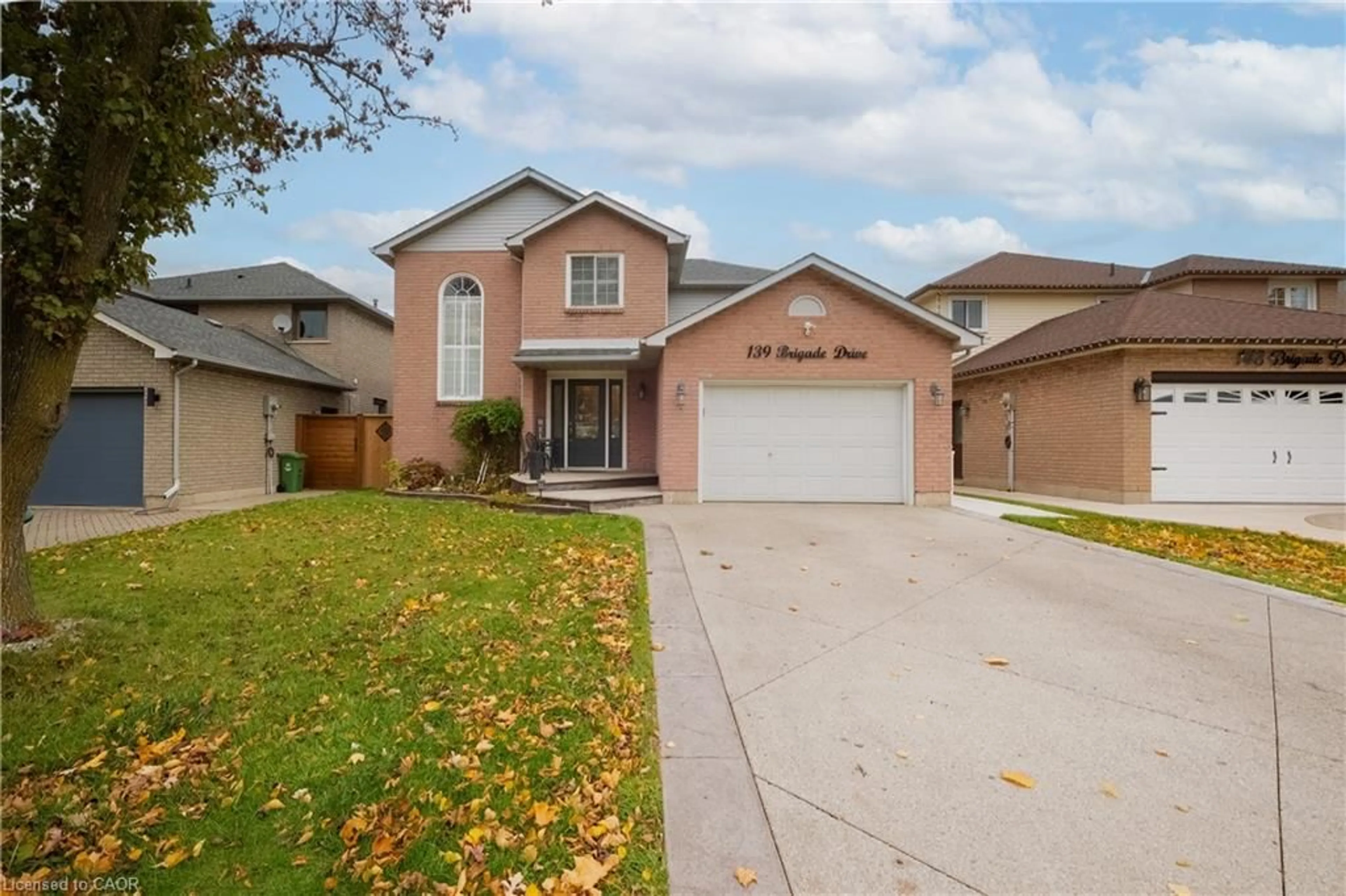 Home with brick exterior material, street for 139 Brigade Dr, Hamilton Ontario L9B 2B9