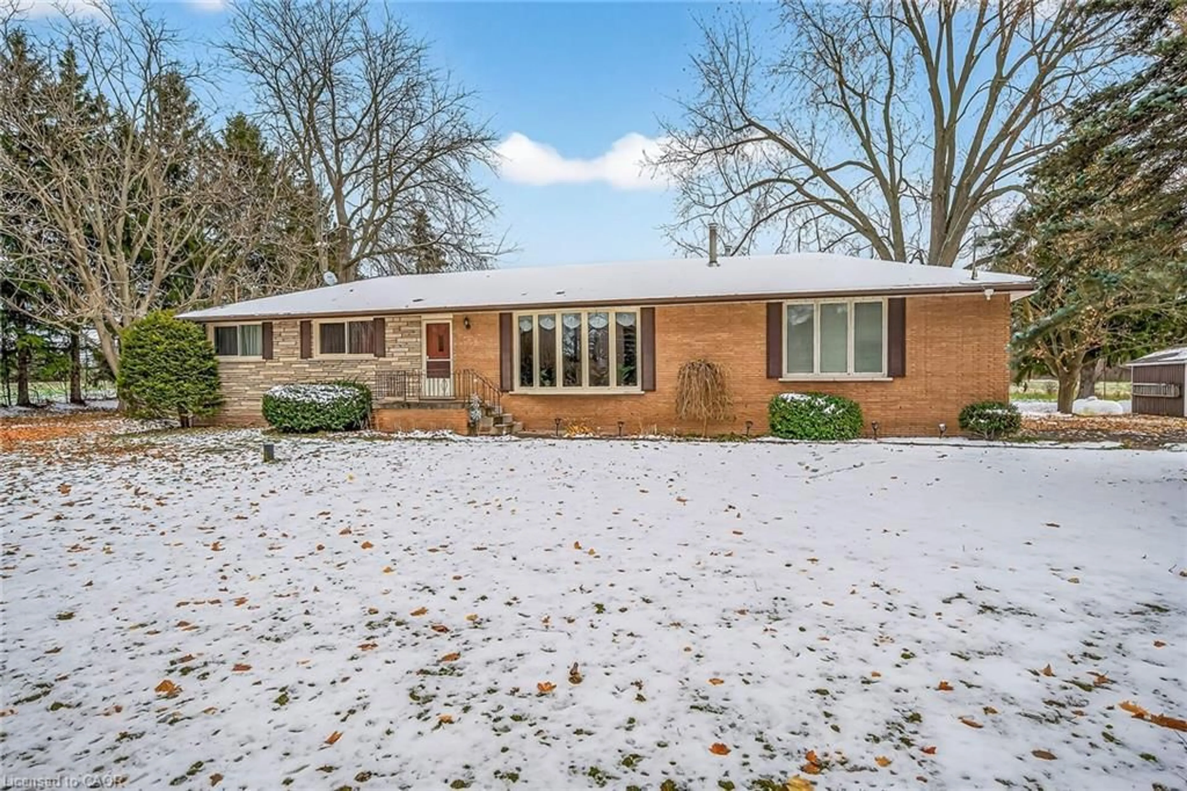 Home with brick exterior material, street for 580 Woodhill Rd, Flamborough Ontario L0R 2B0